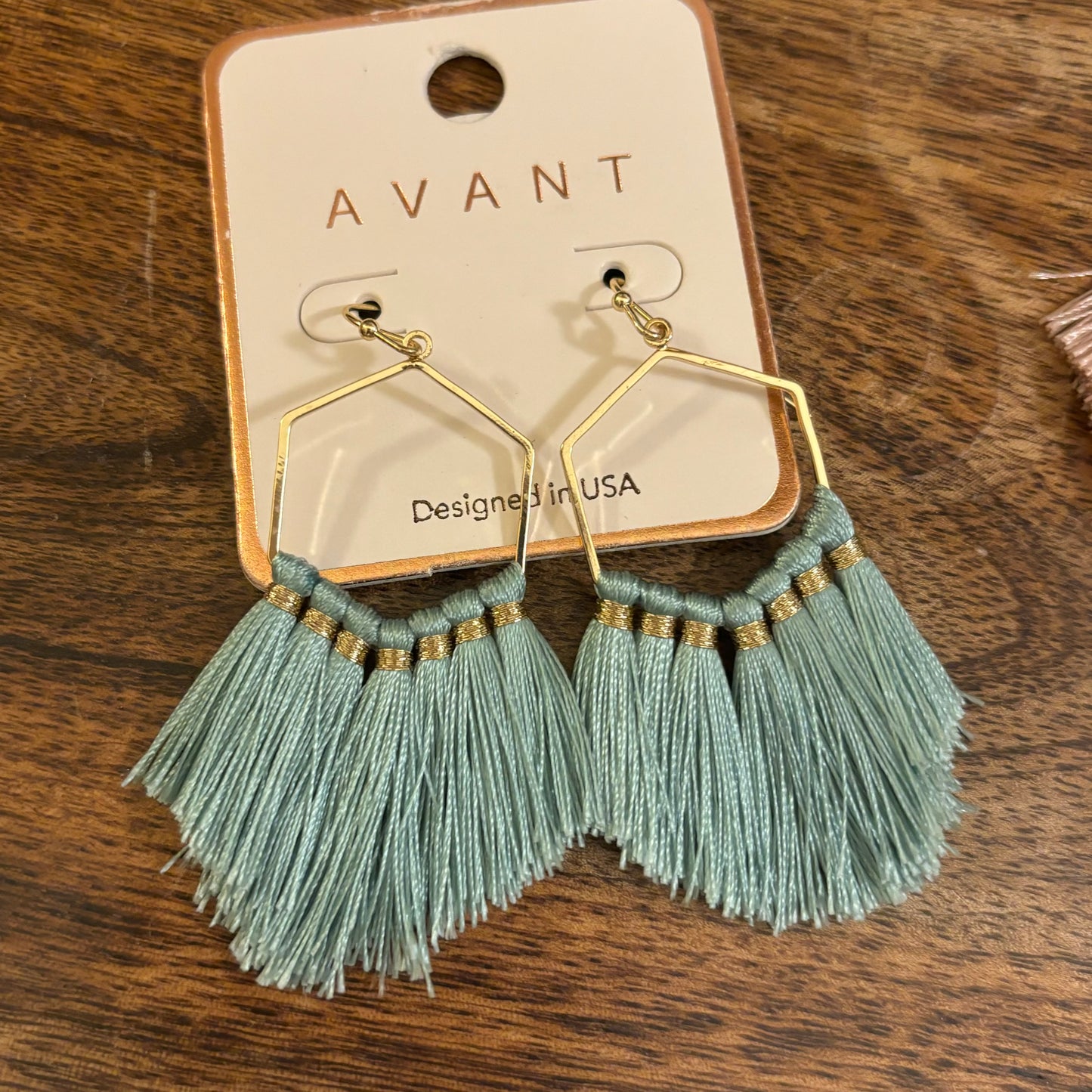 Fringe Tassel Dangle Earrings in Colors Mint Blush Purple