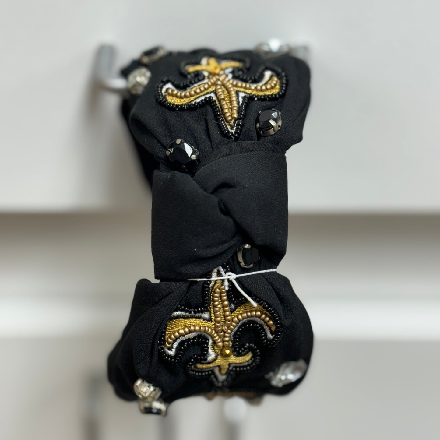 GameDay: Fleur de Lis Seed Bead Headband