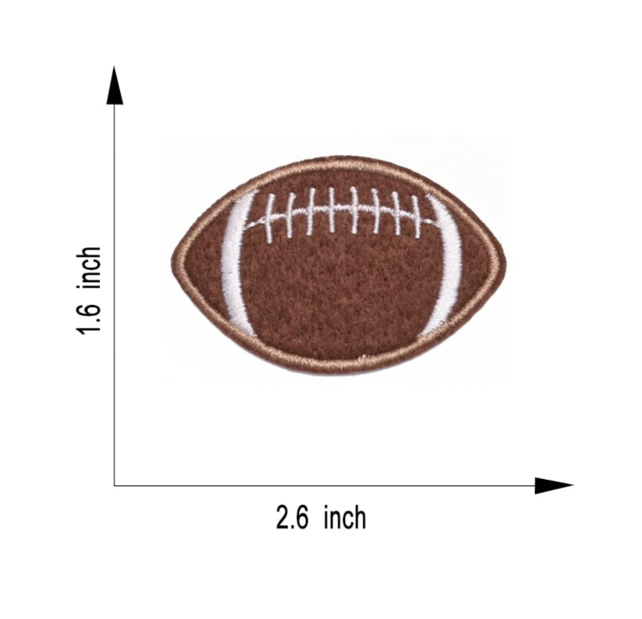Embroidered Iron On Patch • Football • Tiger