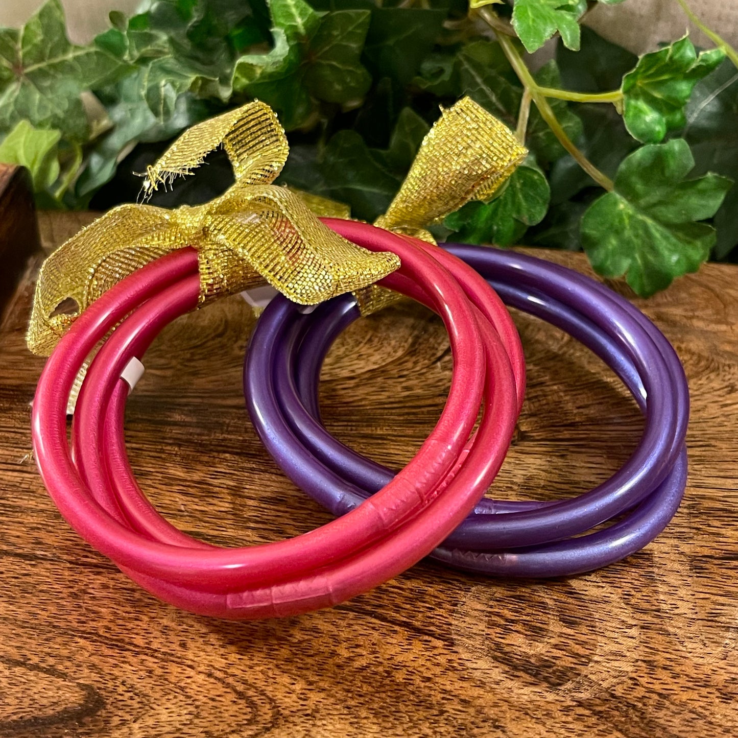 Jelly Bangle Bracelet Stacks Matte Finish