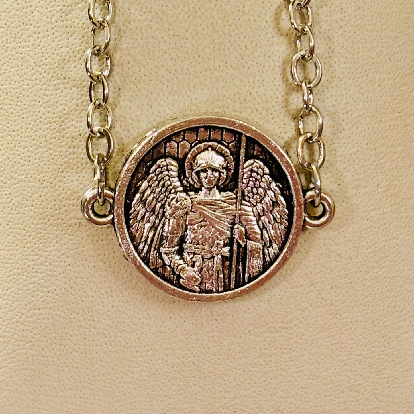 Religious Bracelets - Saint Michael Unisex Coin Bracelet
