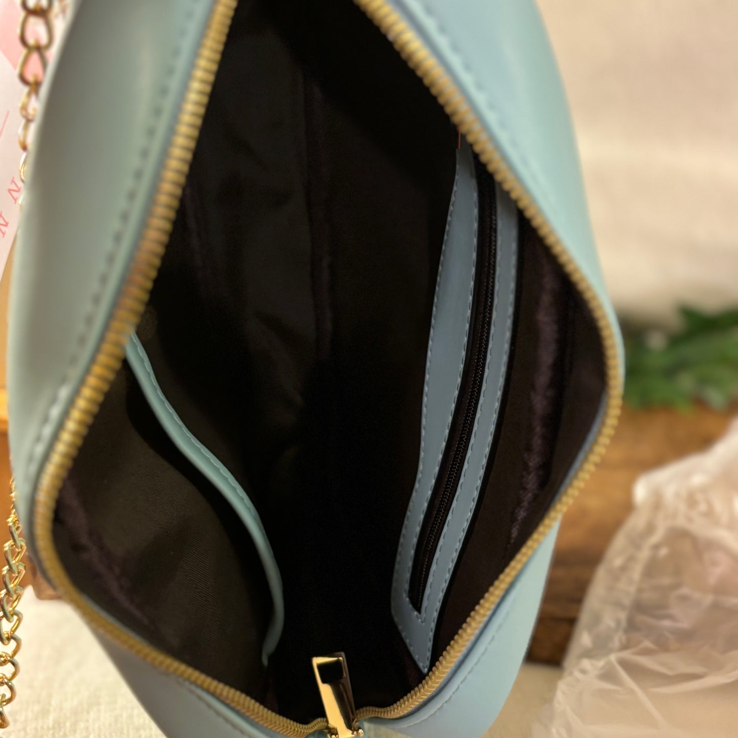 Hot Pink Crossbody Purse with Chain Strap