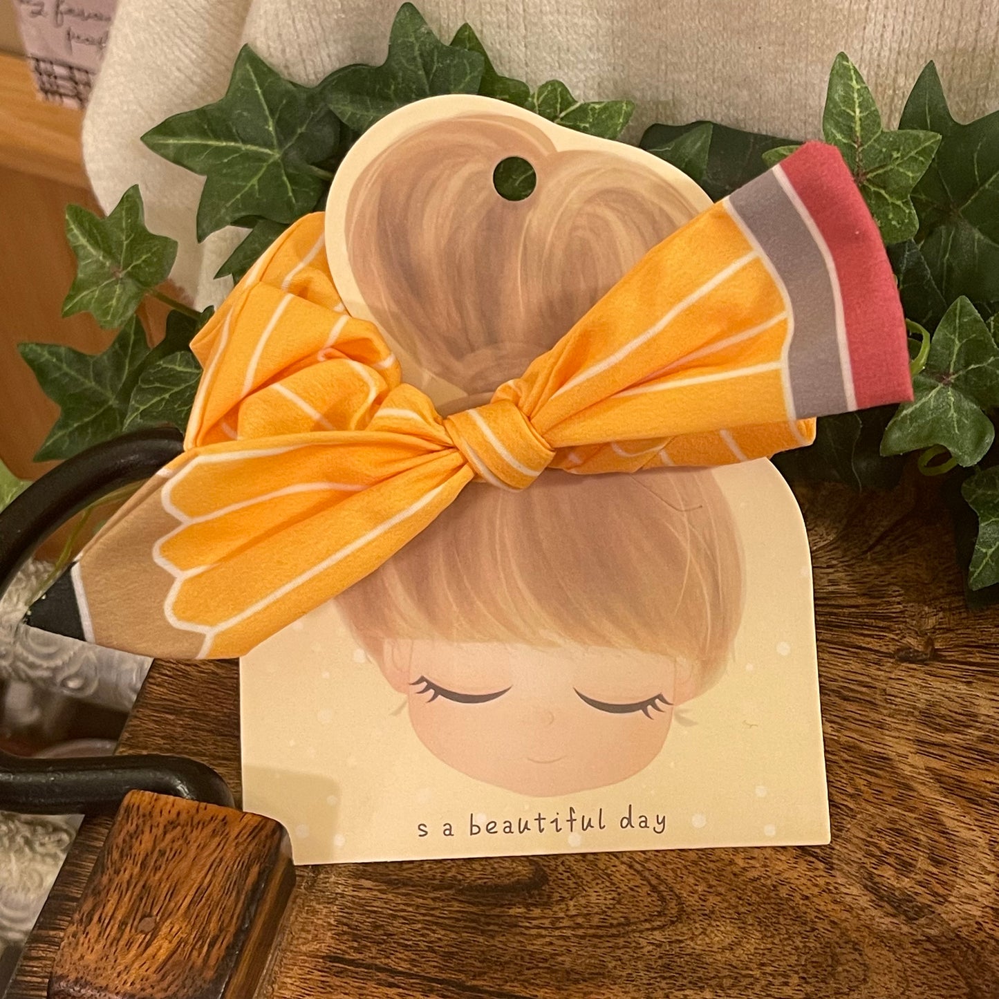 Girls Pencil Hair Scrunchie
