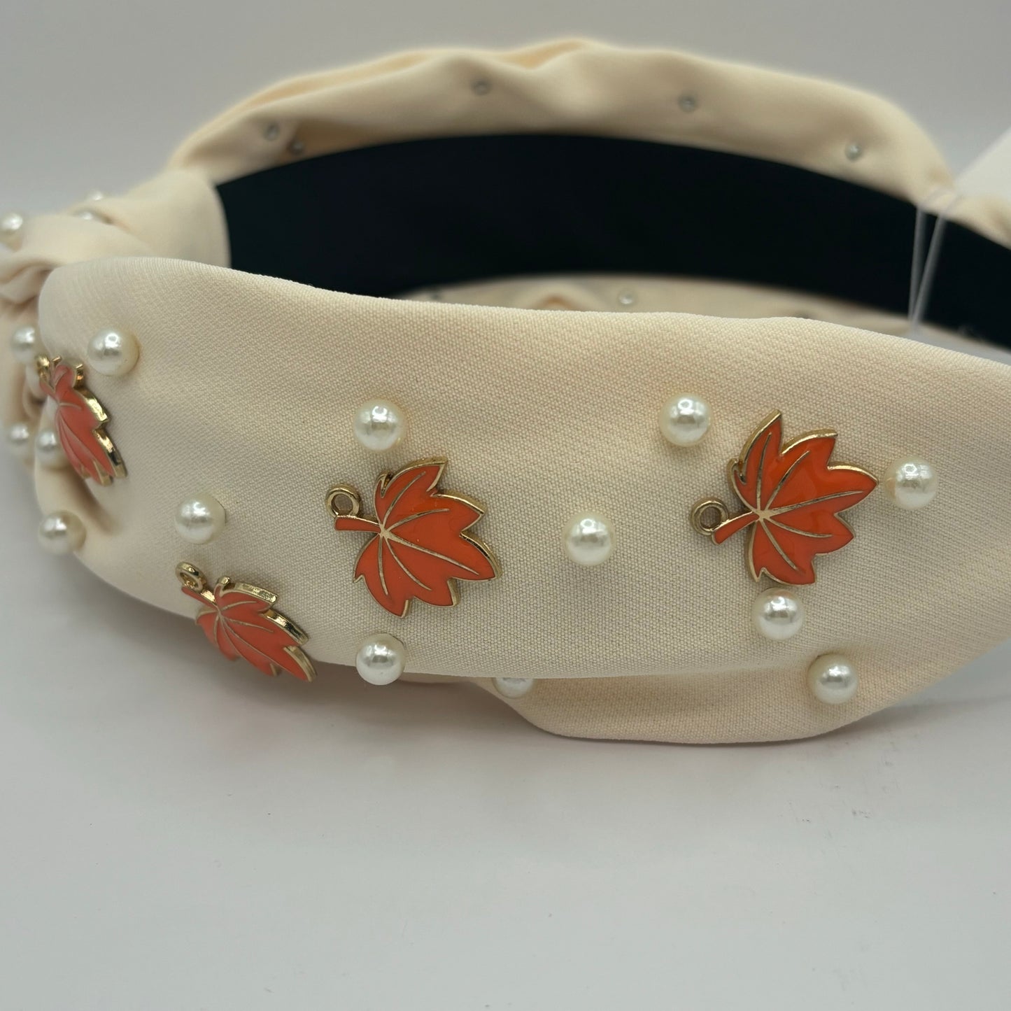 Fall Leaves or Turkey Headbands Embellished with Pearls