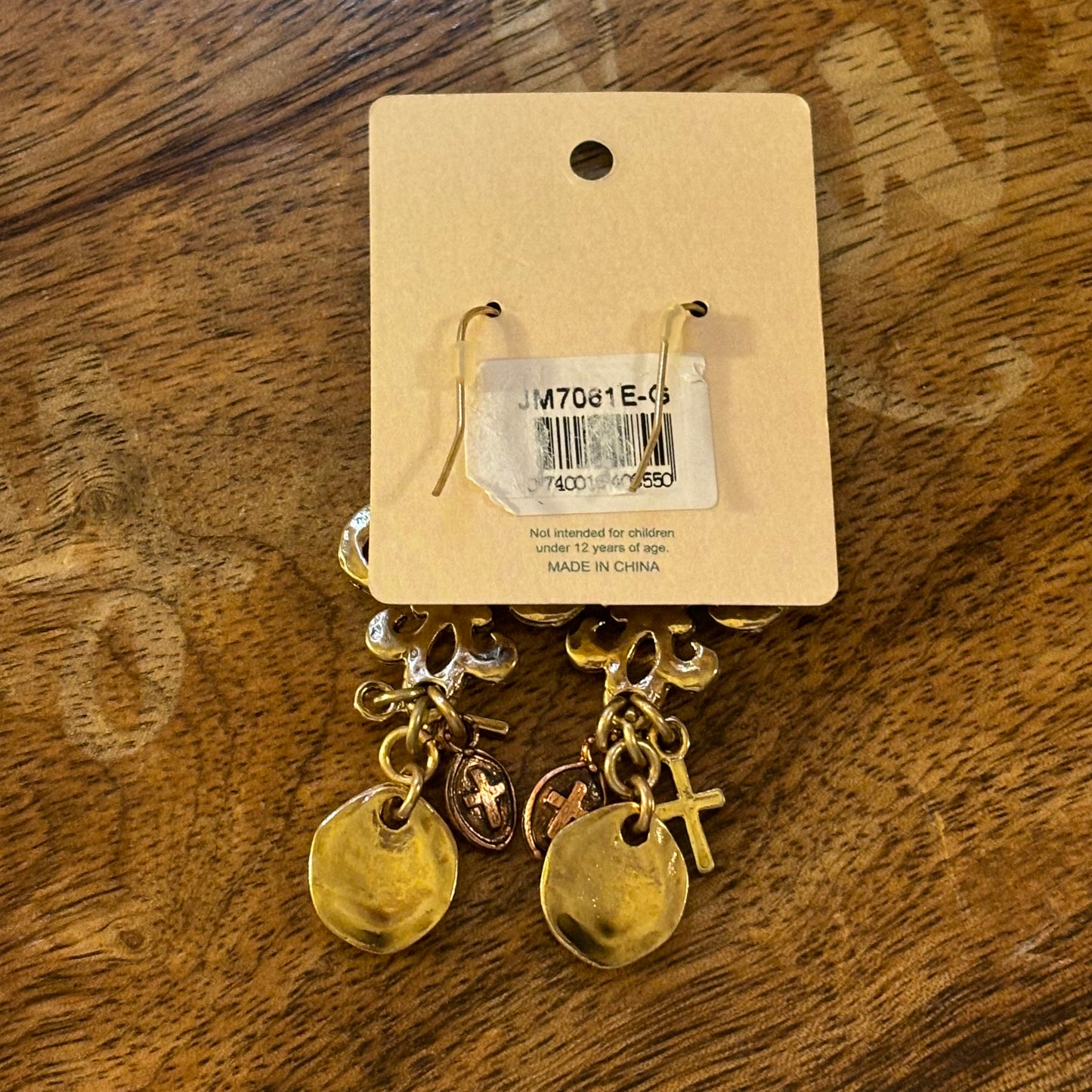 Jane Marie Fleur De Lis Dangle Earrings