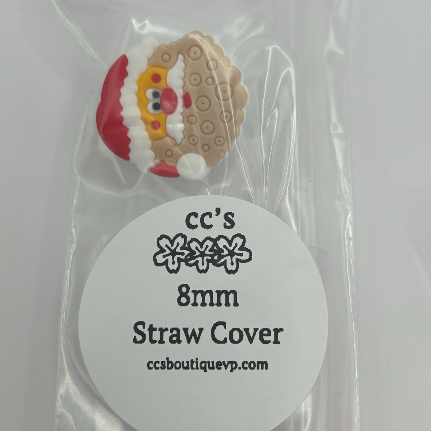 Christmas Straw and Straw Cover 8mm 12” tall