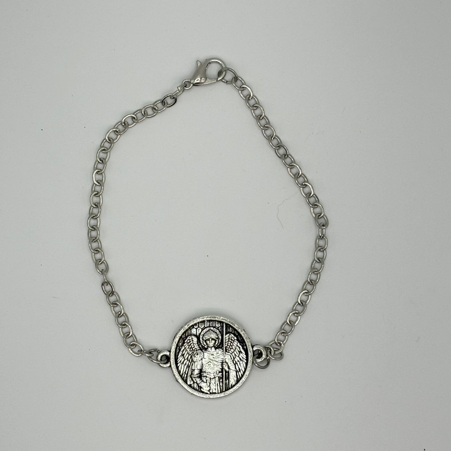 Religious Bracelets - Saint Michael Unisex Coin Bracelet