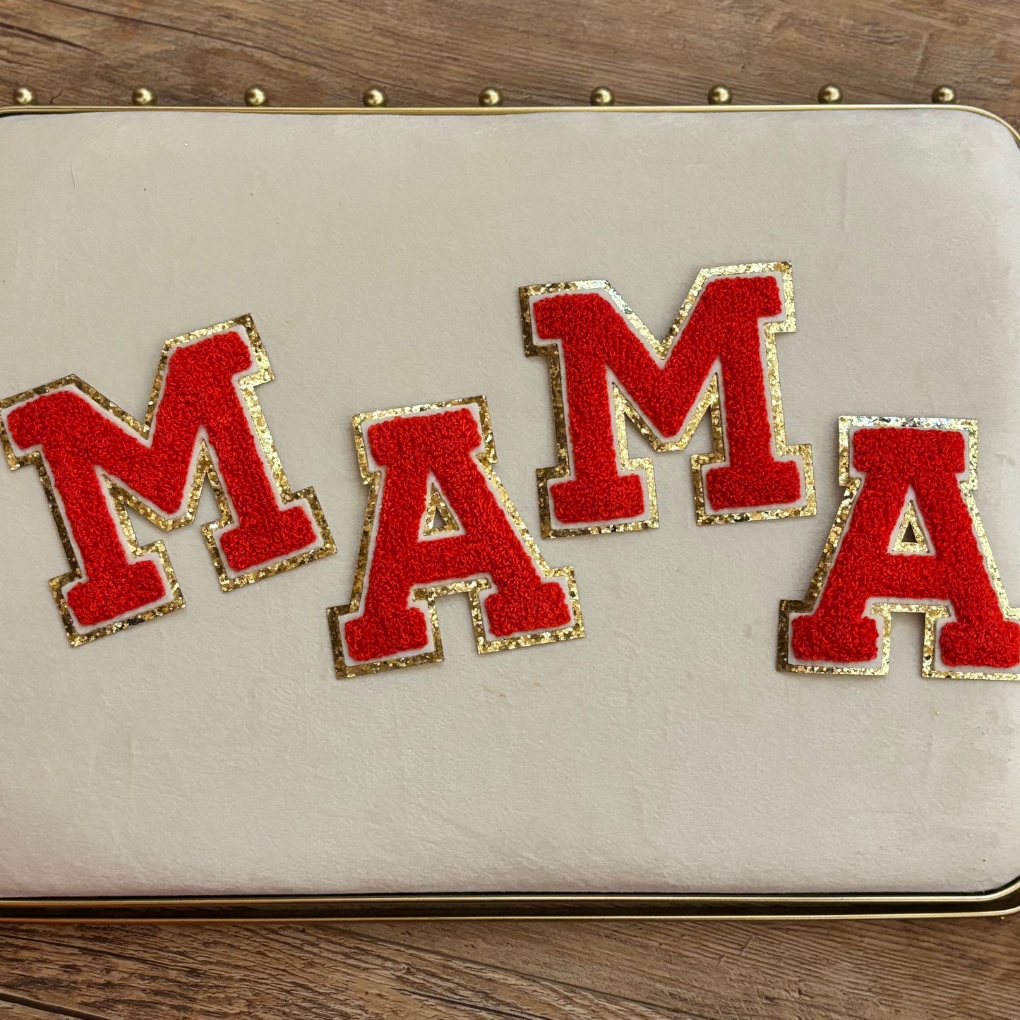 Chenille Iron On Patch Letters • MAMA