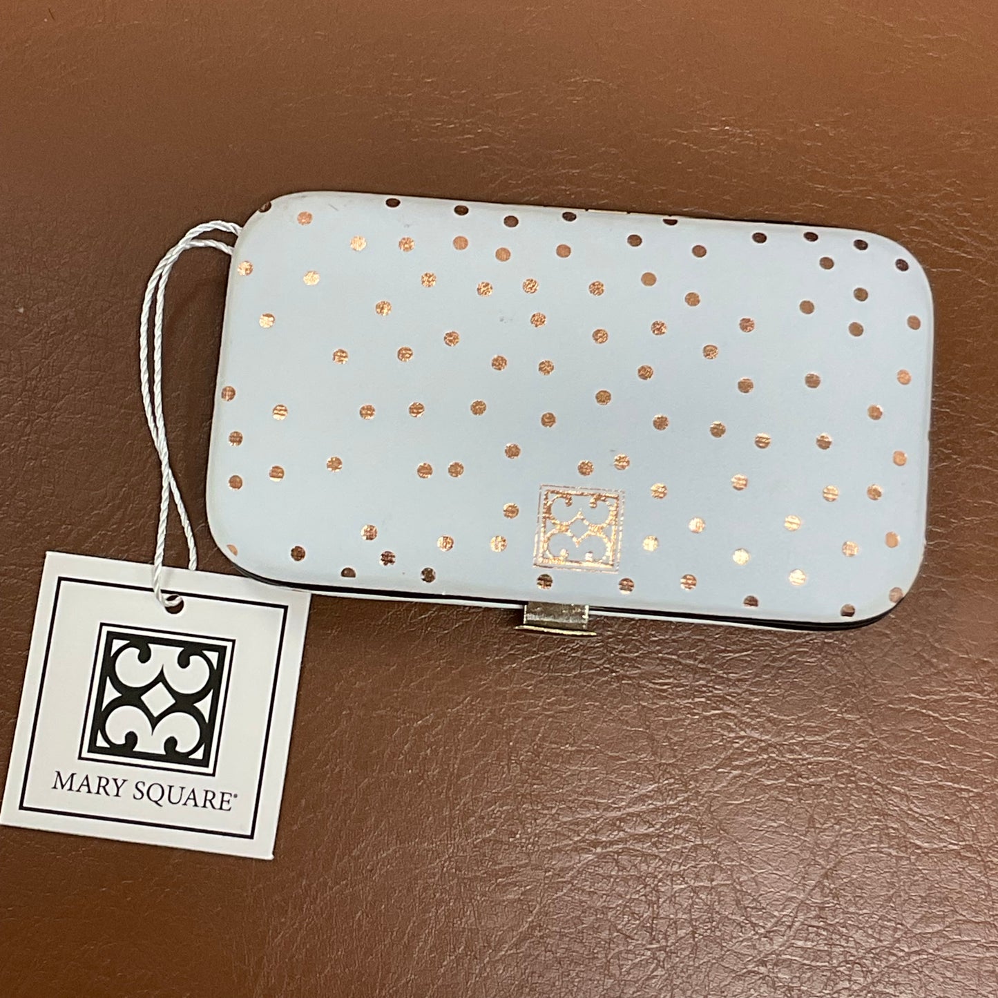 Mary Square “Bride” Manicure Set Hard Travel Case