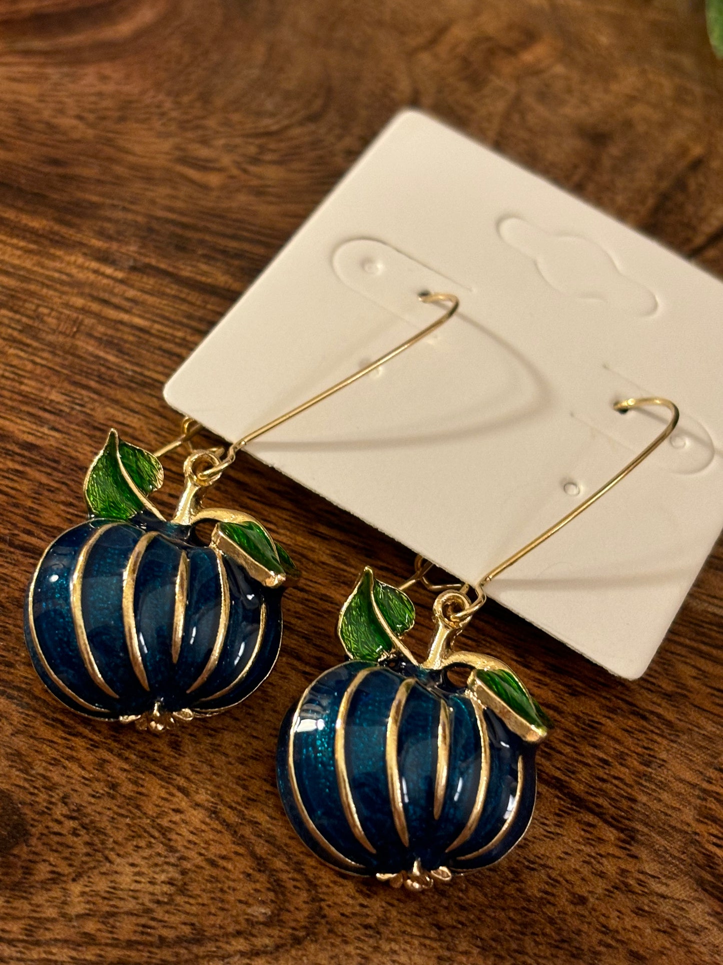 Fall Pumpkin Dangle or Post Back Earrings in Fall Colors