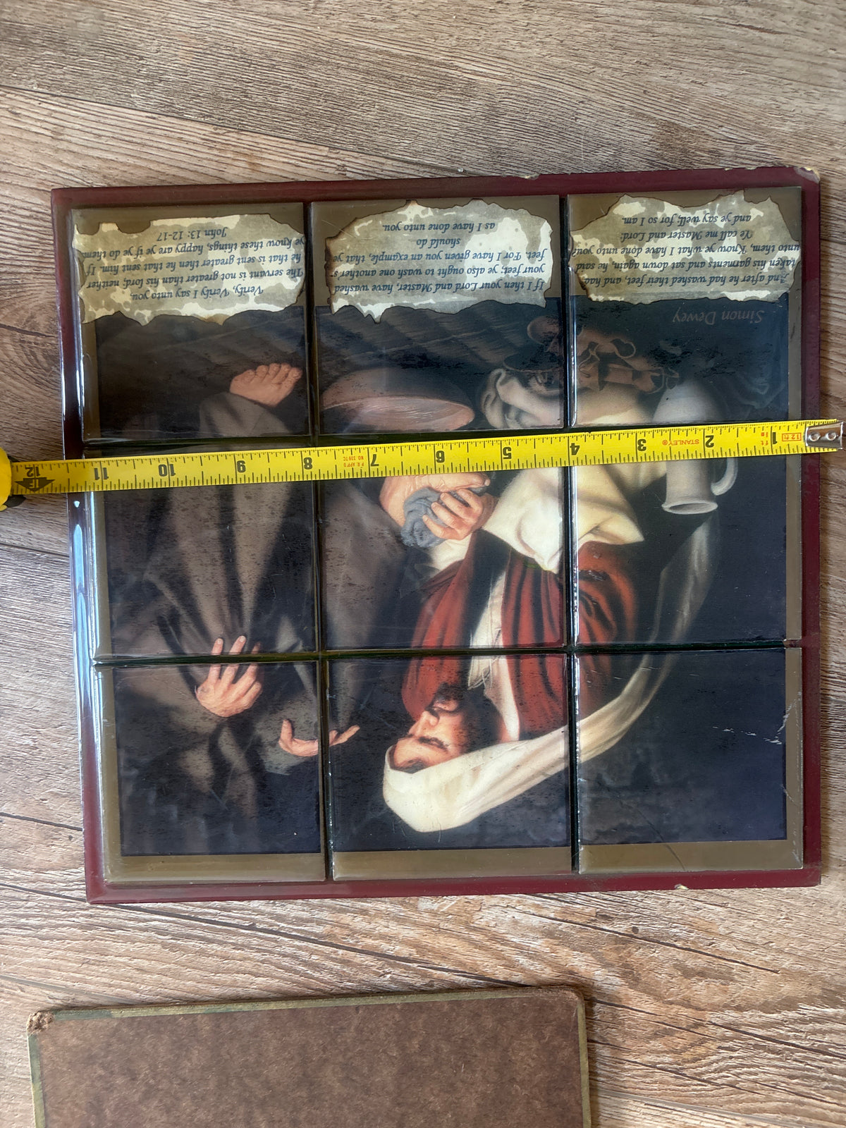 Religious Tile of In Humility • The Washing of the Feet