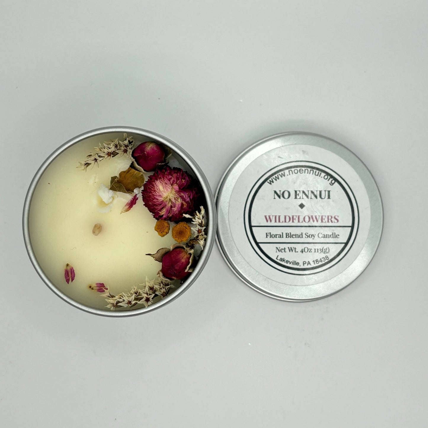 Soy Candle 4oz Wildflowers Lemon Sea Salt