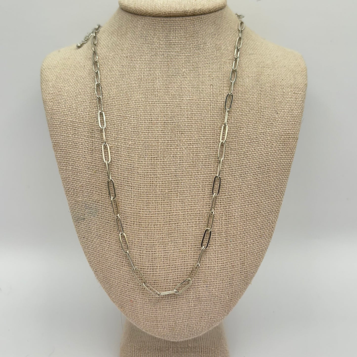 Silver Chain Link Necklace