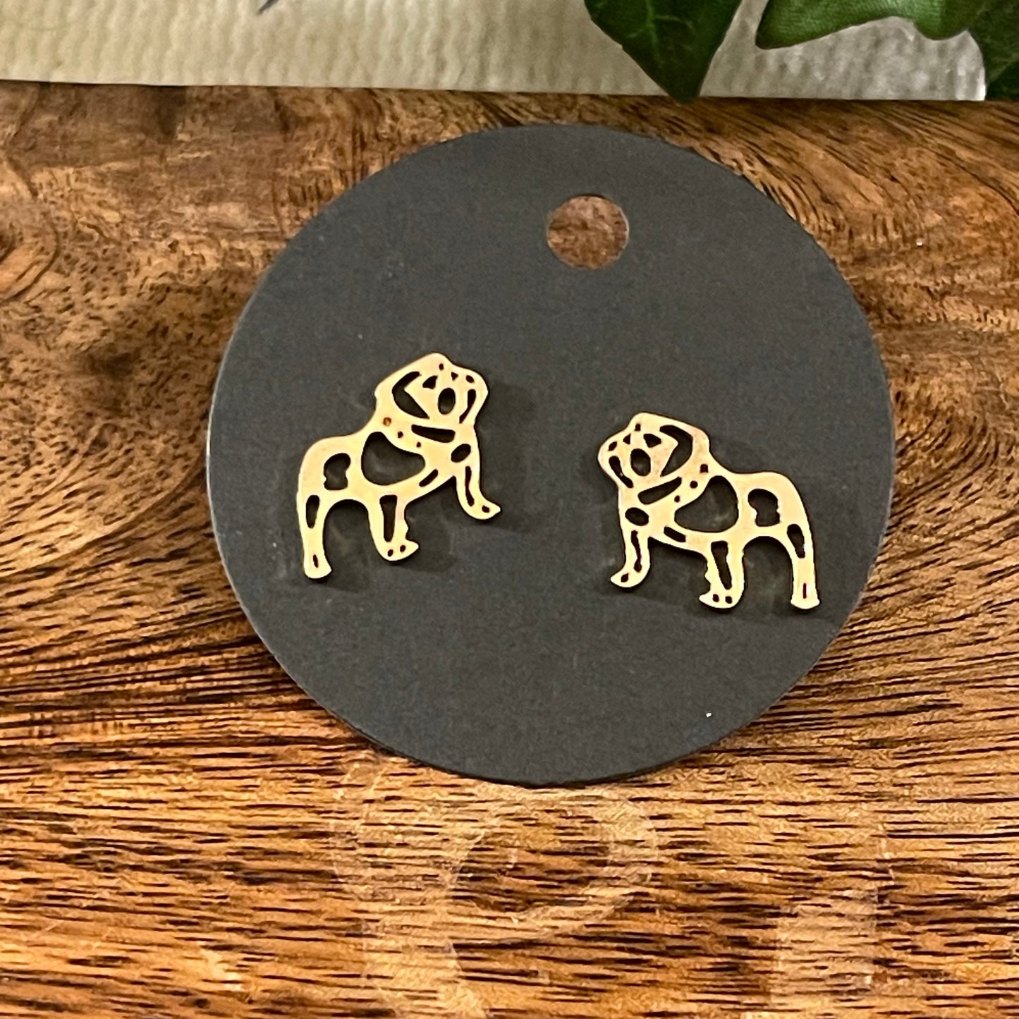 GameDay: Bulldogs Post Back Earrings Silver