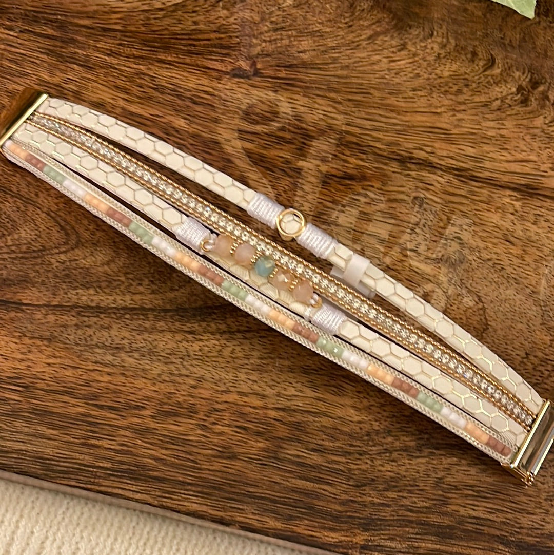 Multi Strand Magnetic Closure Bracelet