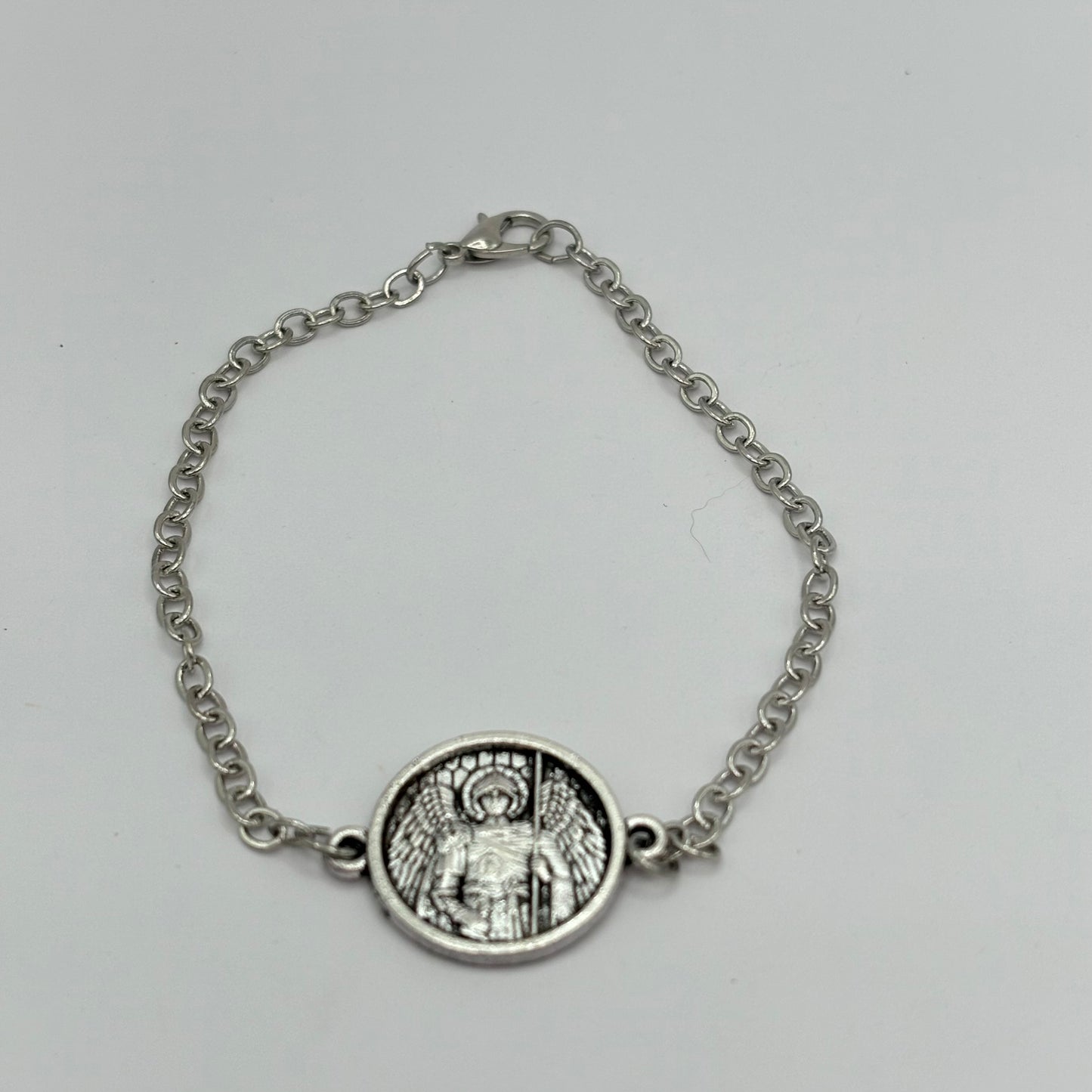 Religious Bracelets - Saint Michael Unisex Coin Bracelet