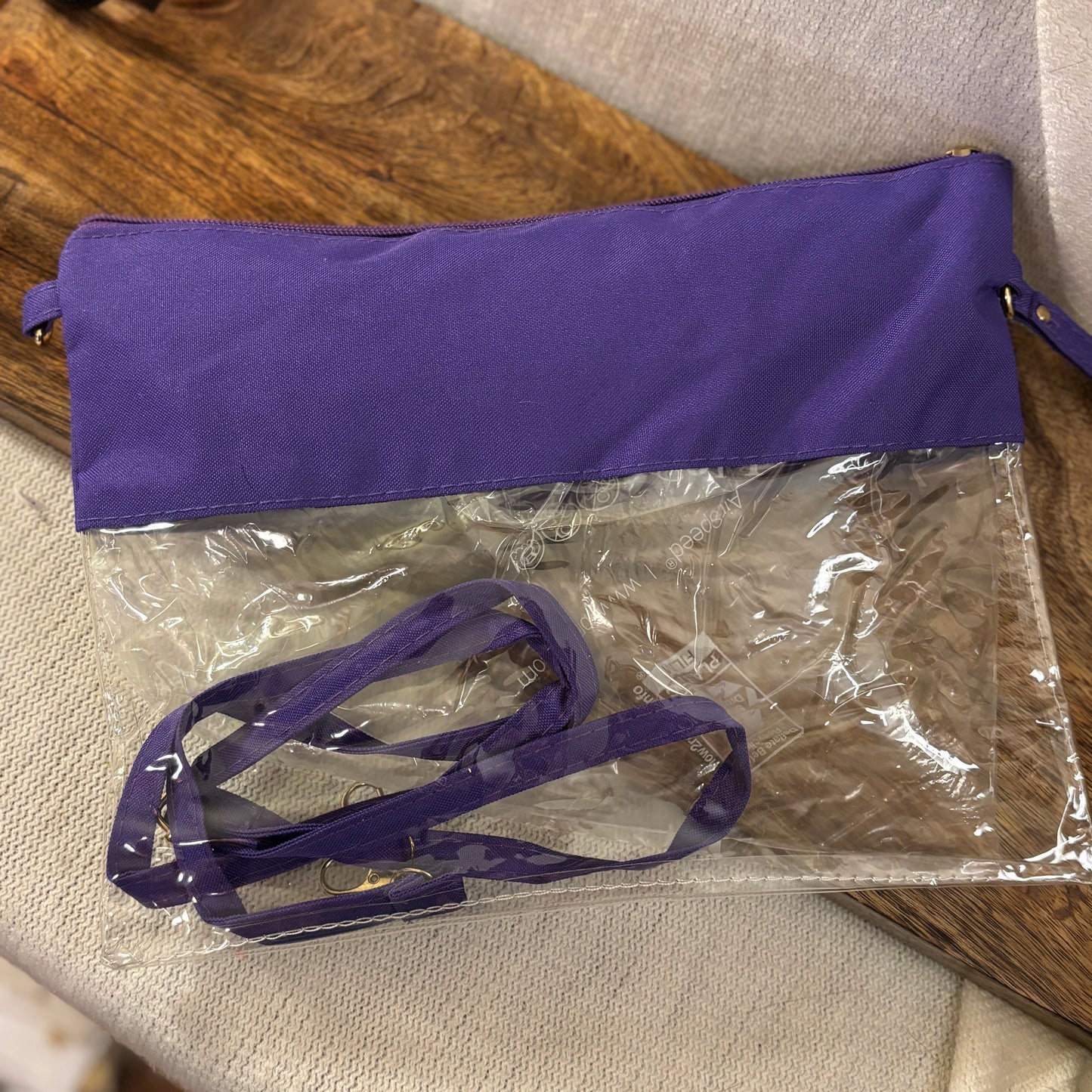 Stadium Bag: Clear Crossbody Purse • Paw