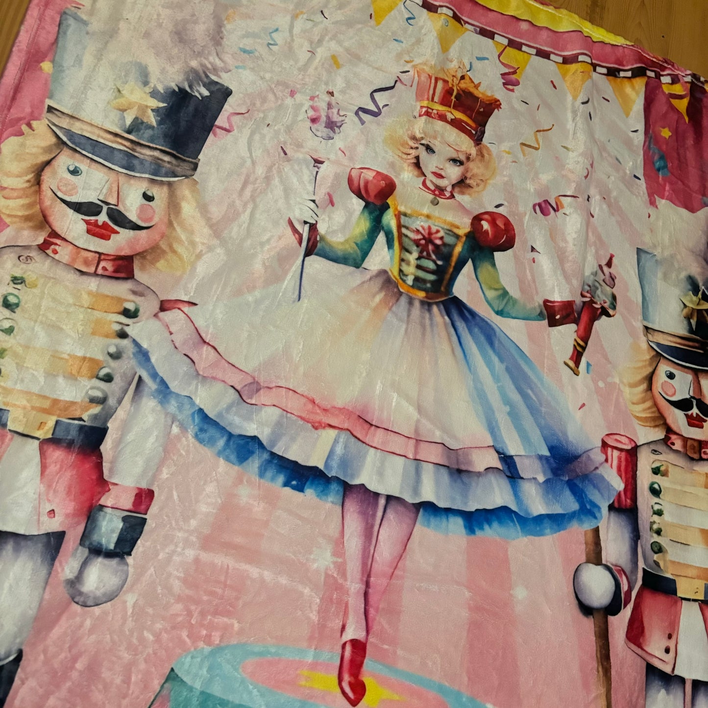 Nutcracker Ballerina Blanket 51” x 60”
