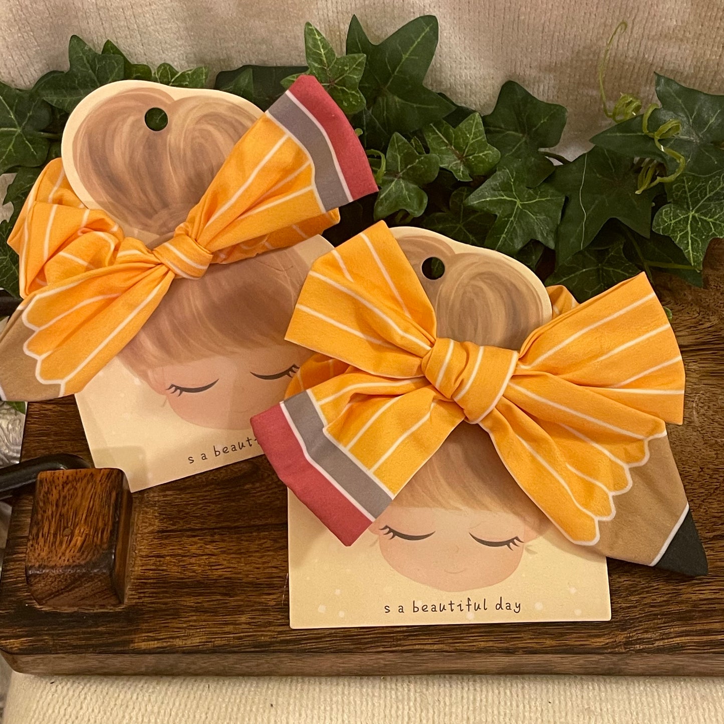 Girls Pencil Hair Scrunchie