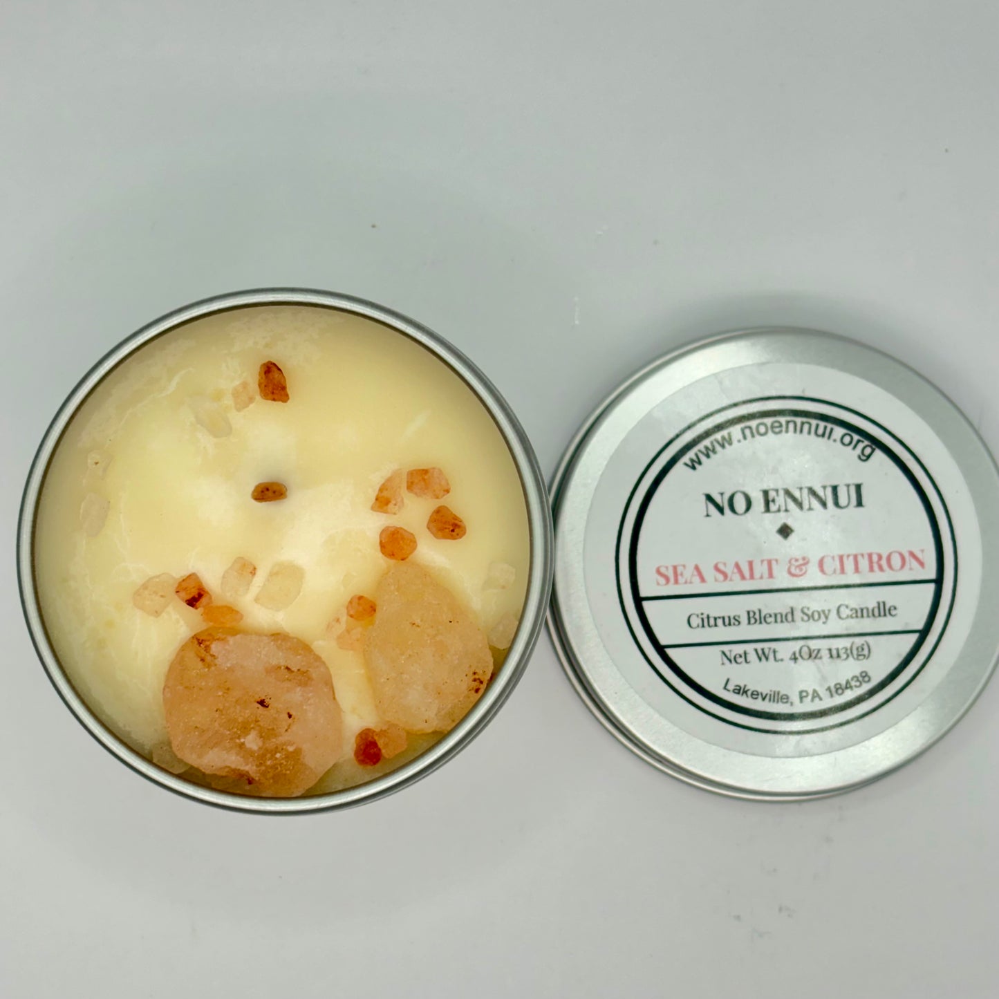 Soy Candle 4oz Wildflowers Lemon Sea Salt