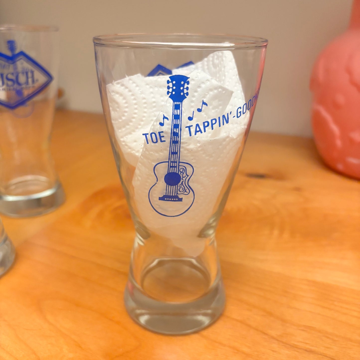 Vintage Busch Bavarian Beer Glasses Set of 5