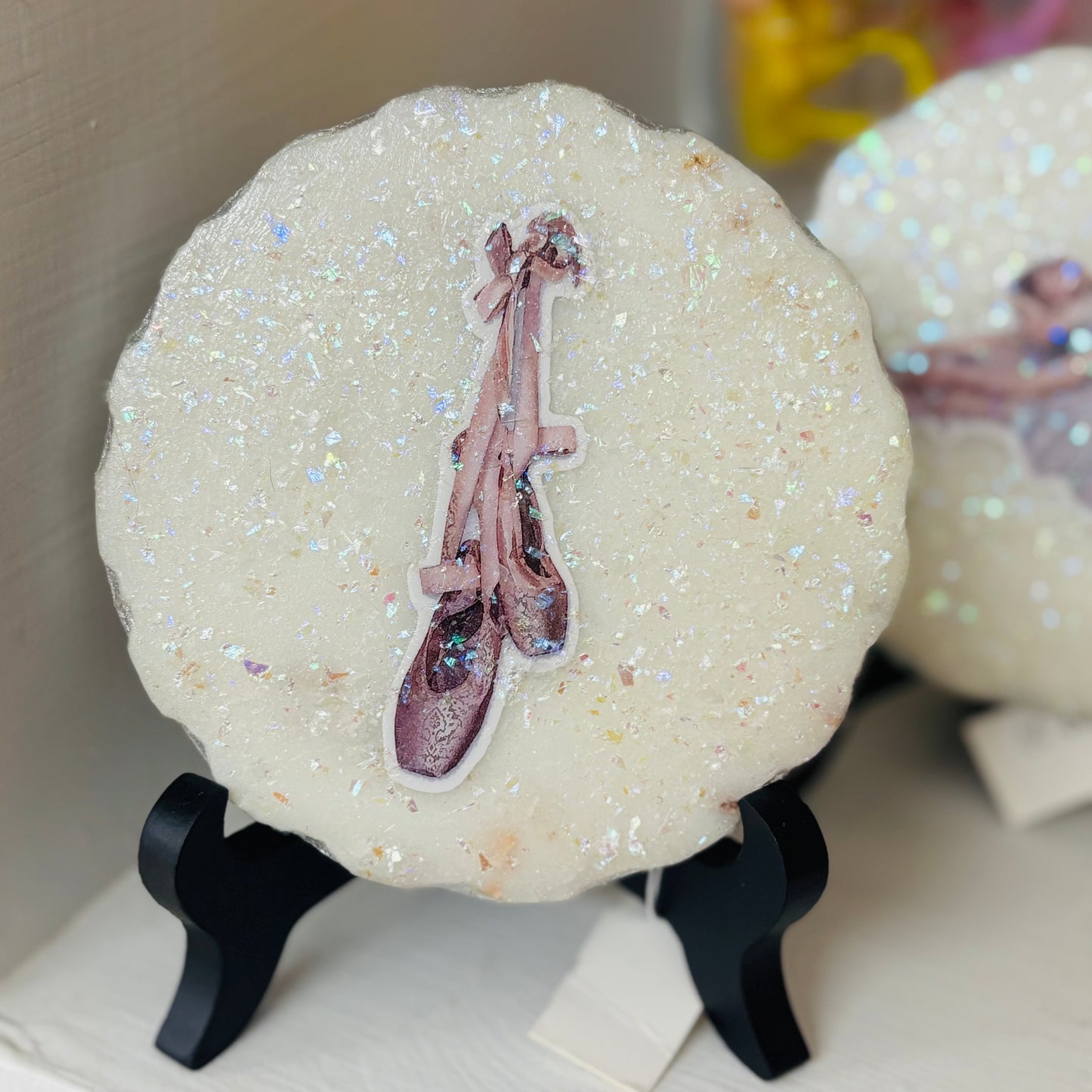 Ballerina Image on Marble Slab