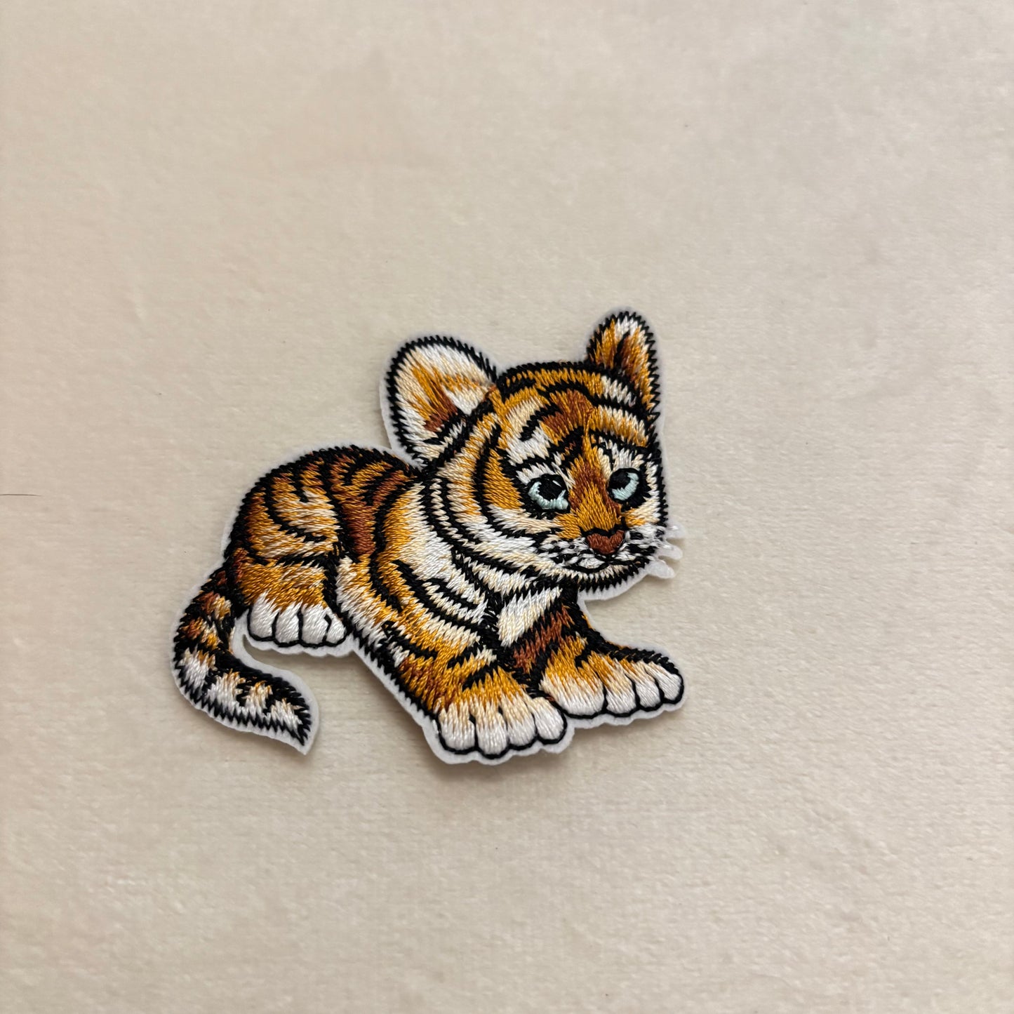 Embroidered Iron On Patch • Football • Tiger