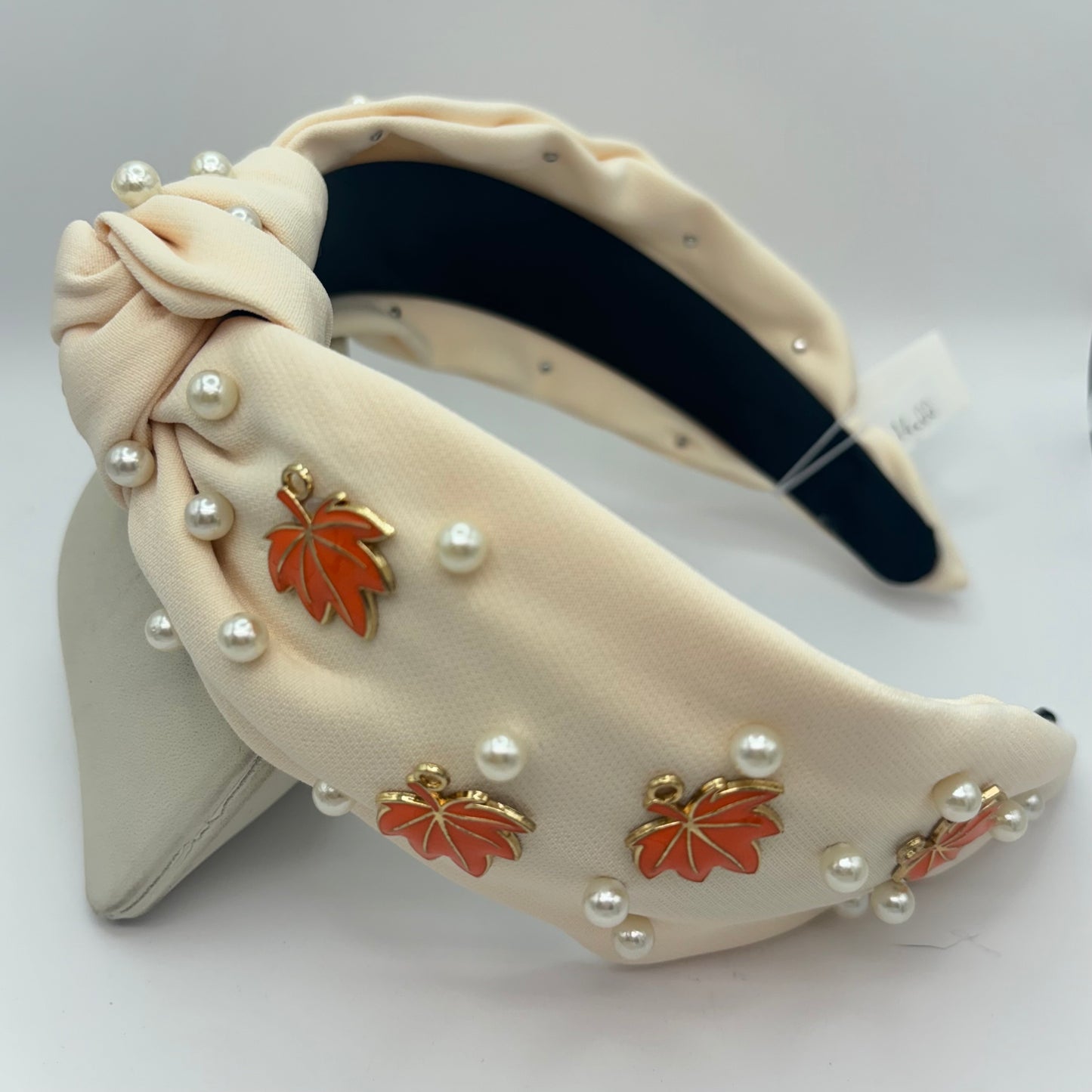 Fall Leaves or Turkey Headbands Embellished with Pearls