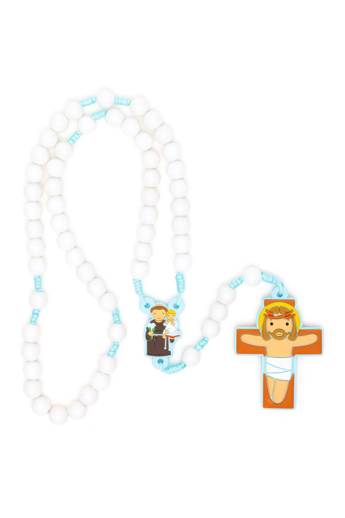 Baby Girl Angel • Baby Boy Saint Anthony • Rosary