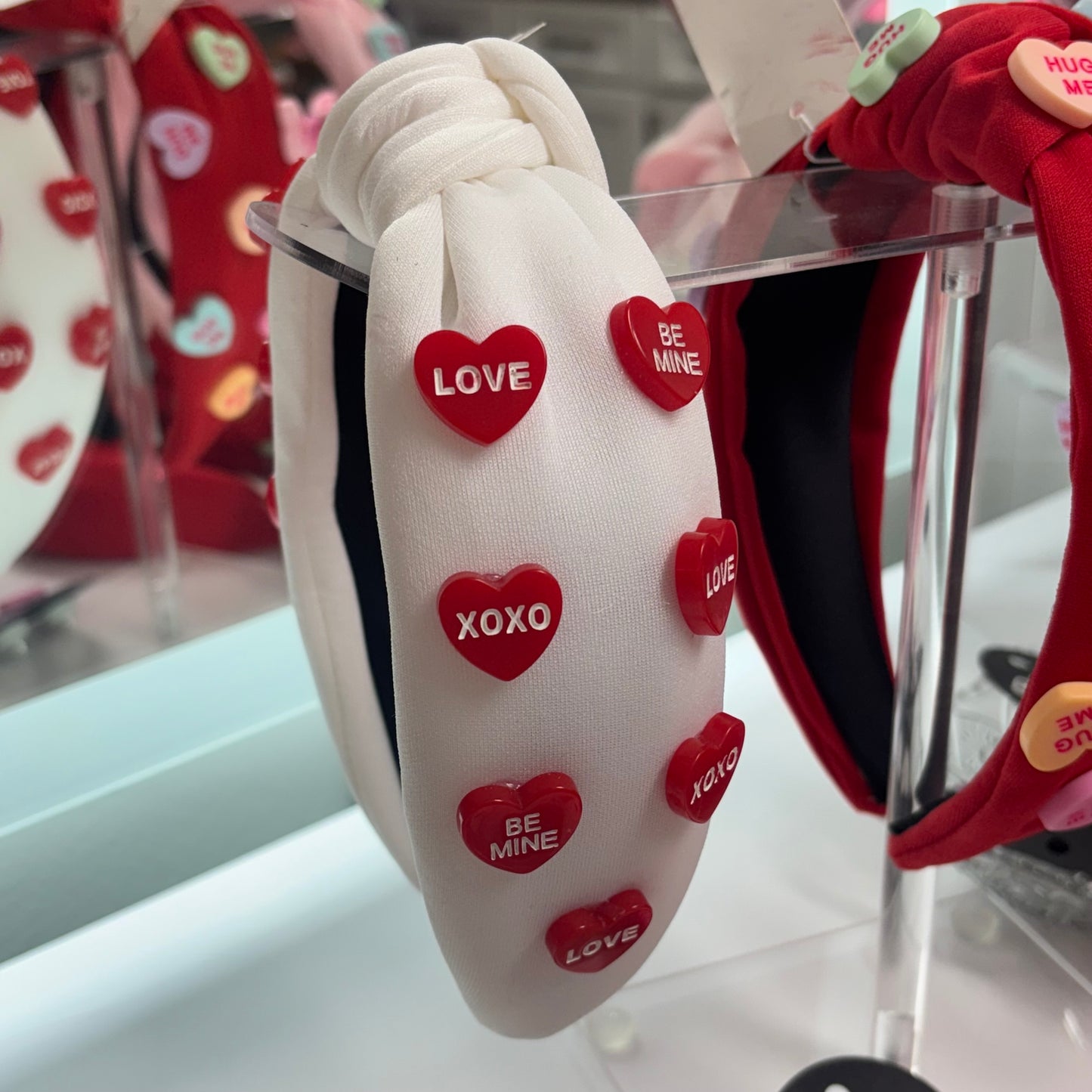 Valentine’s Day Candy Heart Top Knot Headband