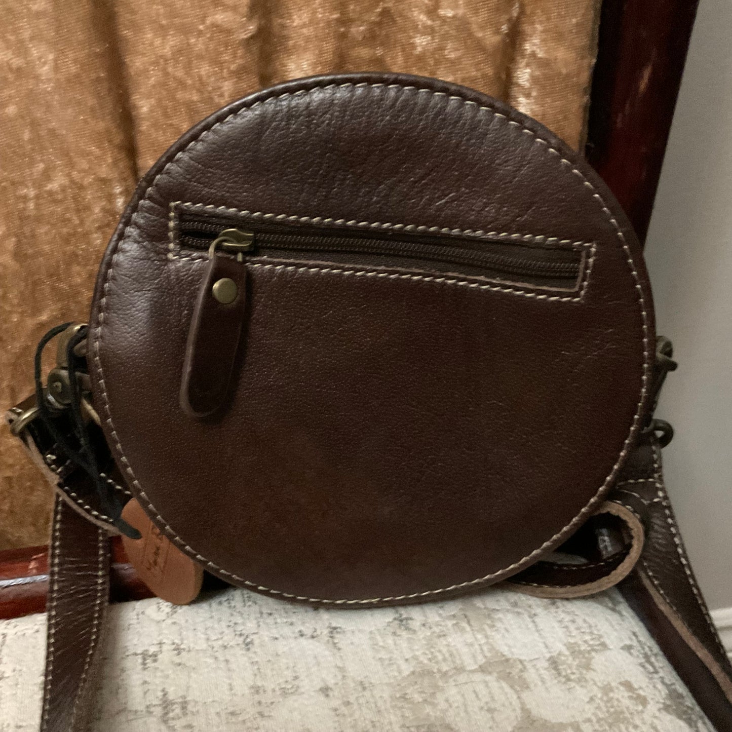 Magnolia Lane Hand-Tooled Round Crossbody Myra Bag