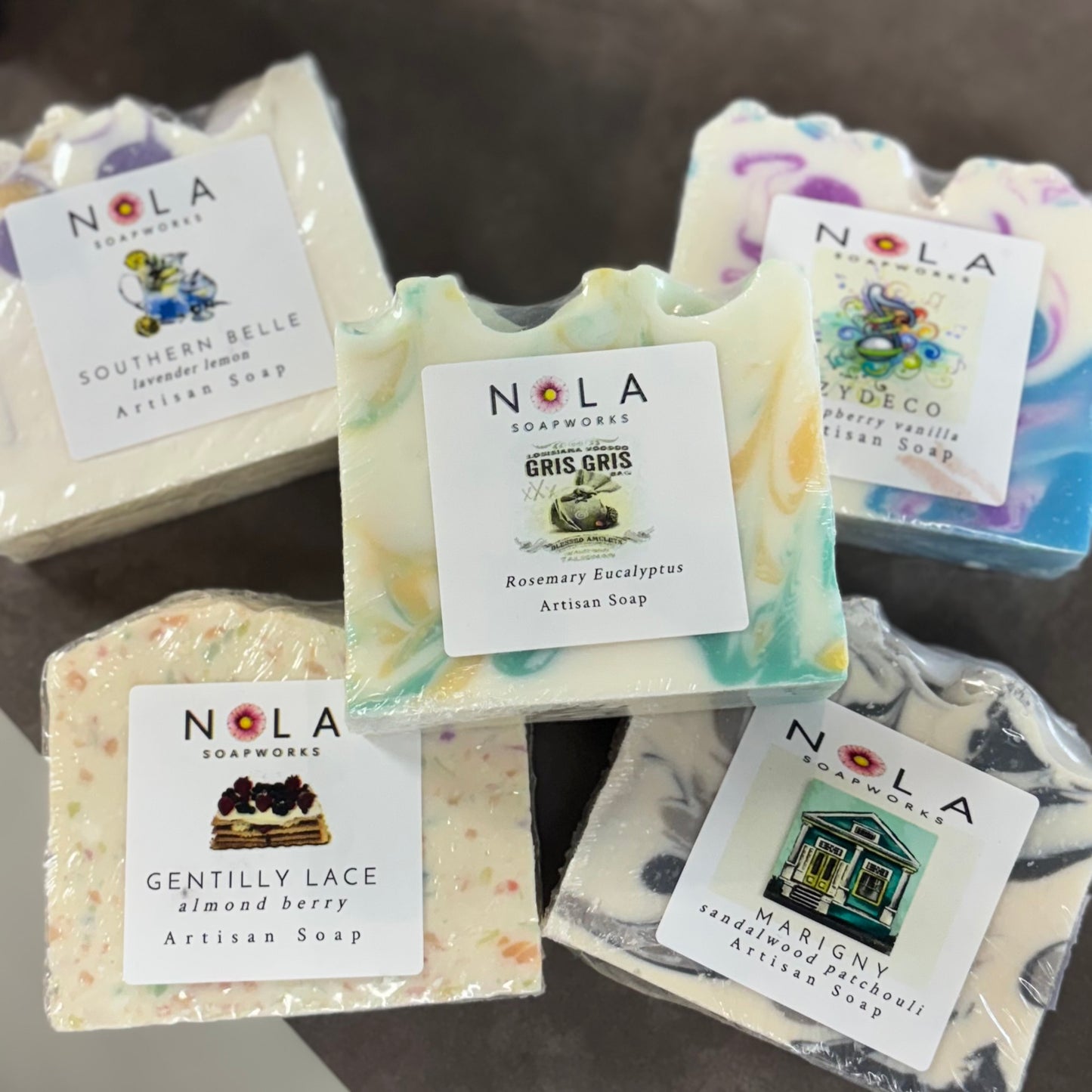 NOLA Soapworks Handmade Artisan Soap featuring Louisiana Scents