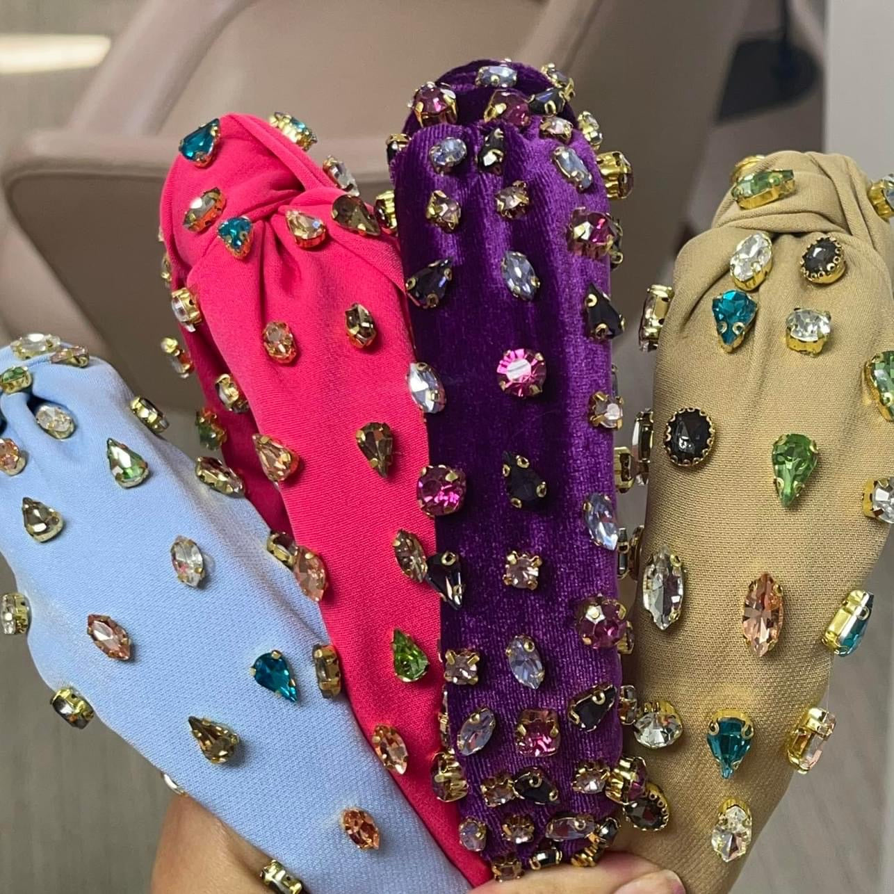 Rhinestone Beaded Headband