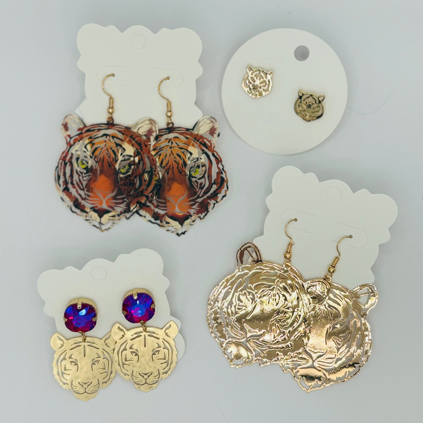 GameDay: Tiger Dangle or Post Back Earrings