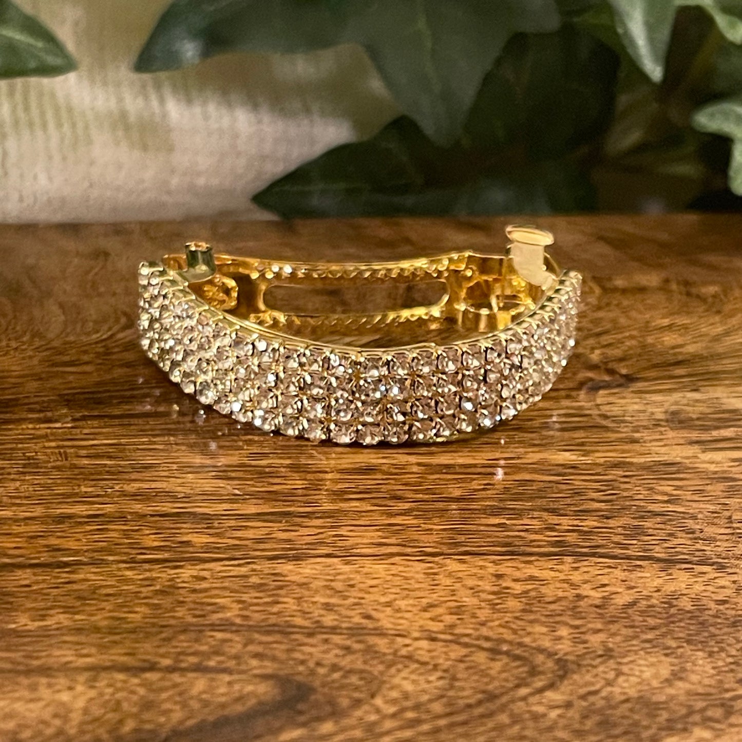 Rhinestone Beaded Ponytail Barrette