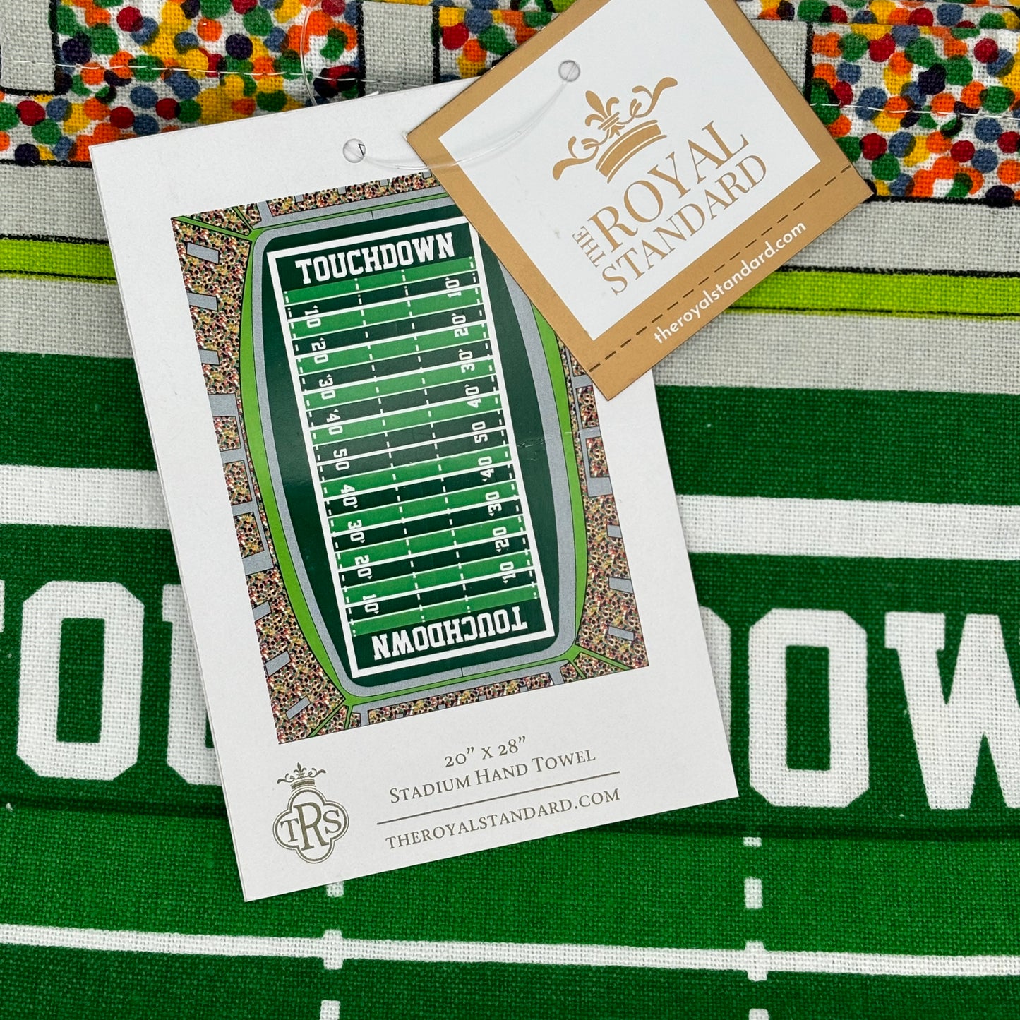 Football Stadium Hand Towel Multi 20x28