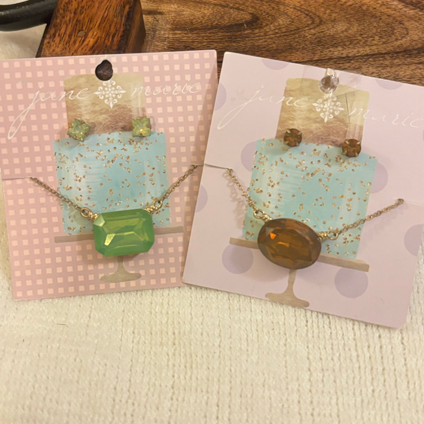 Jane Marie Post Back Earrings and Necklace Set