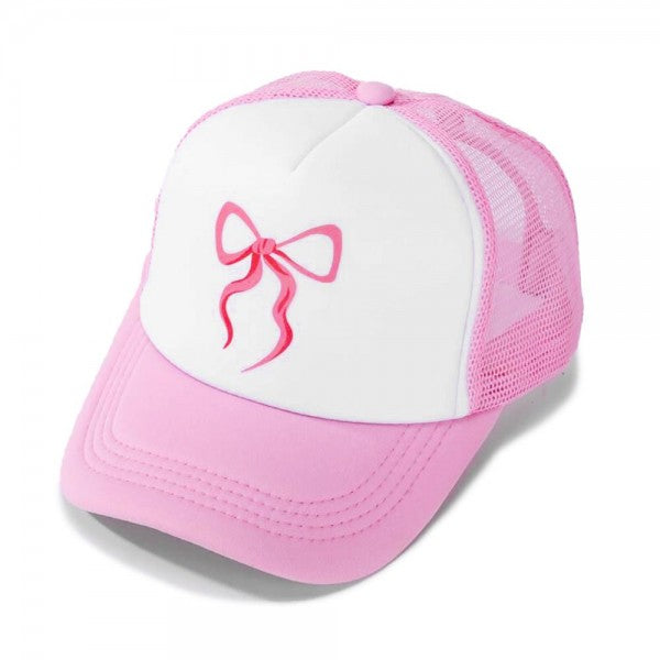 Truckers Hat ~ Pink Bow