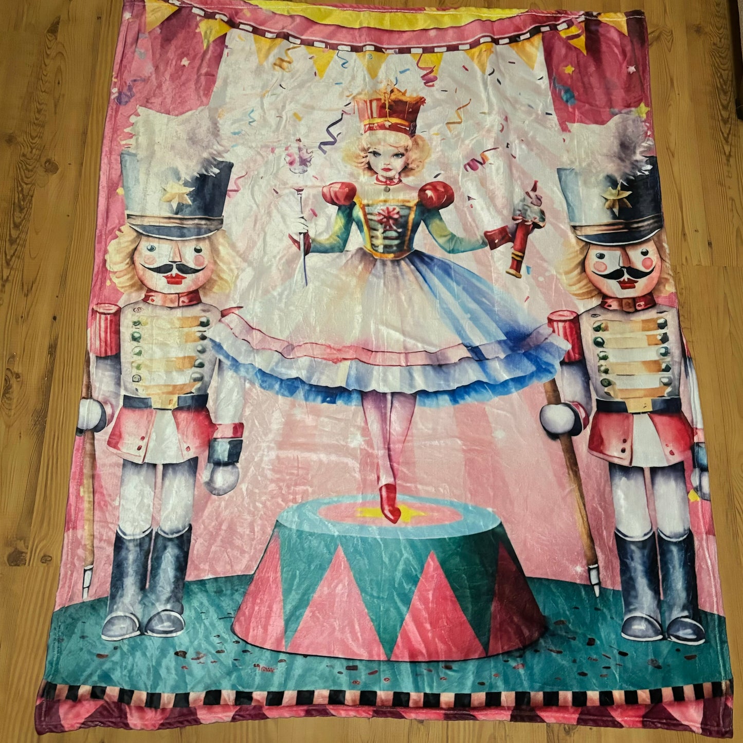Nutcracker Ballerina Blanket 51” x 60”