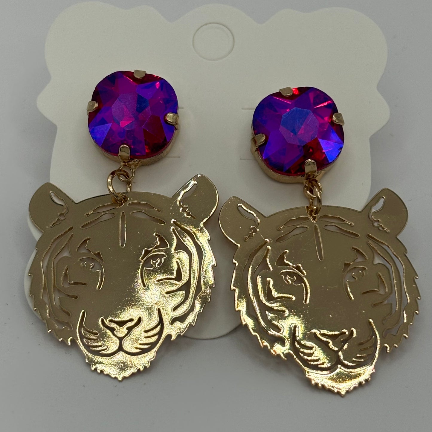 GameDay: Tiger Dangle or Post Back Earrings