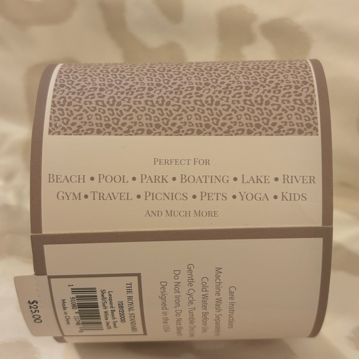Leopard Print Quick Dry Beach Towel