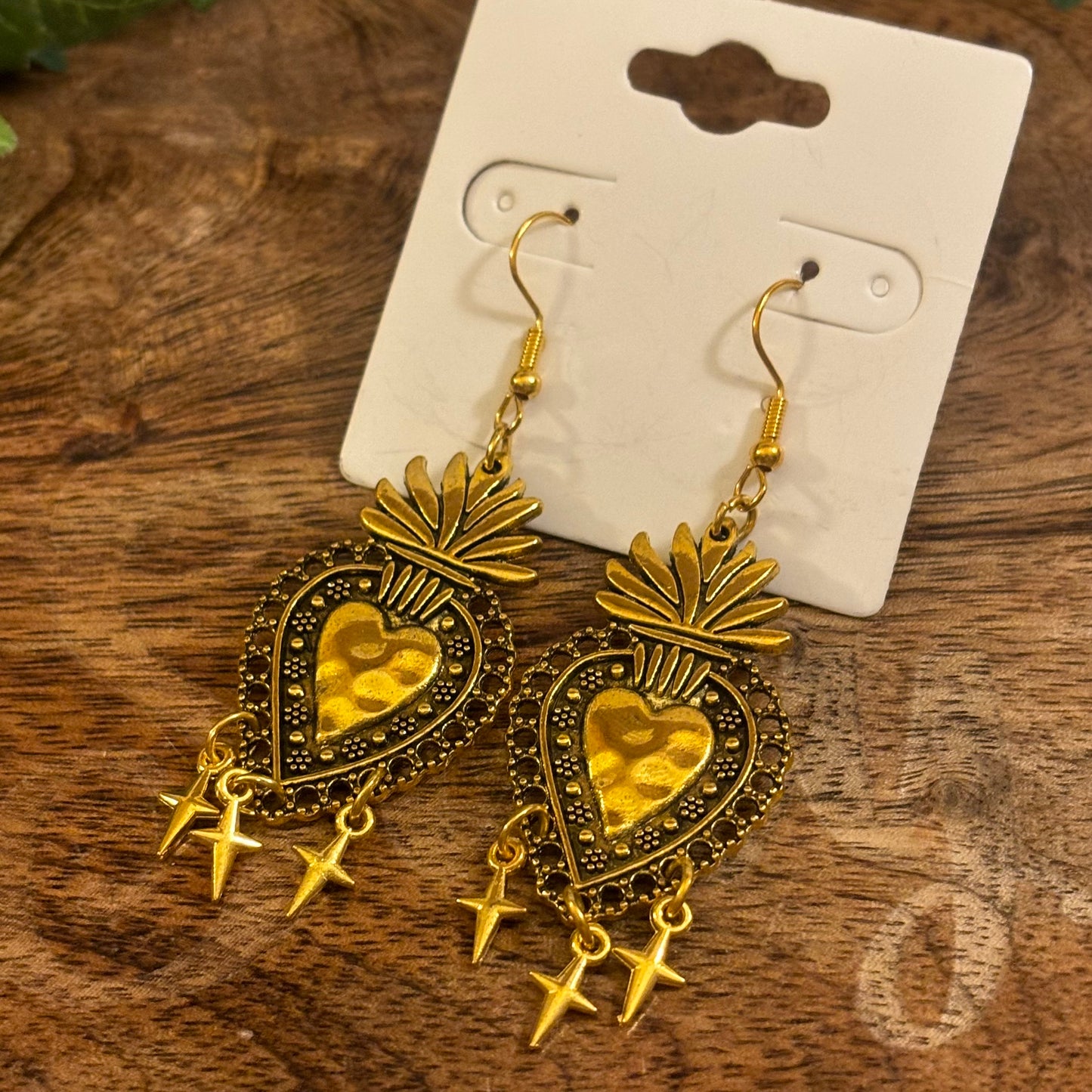 Sacred Heart of Jesus Dangle Earrings