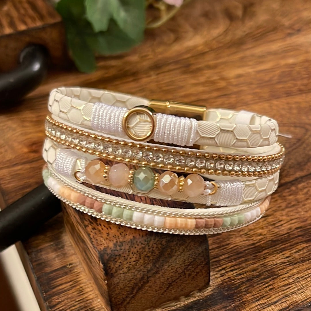 Multi Strand Magnetic Closure Bracelet