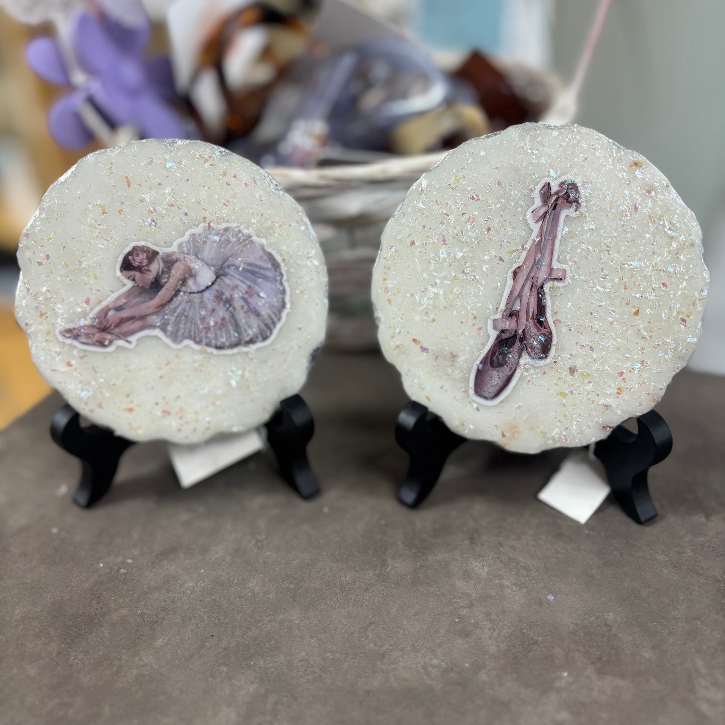 Ballerina Image on Marble Slab