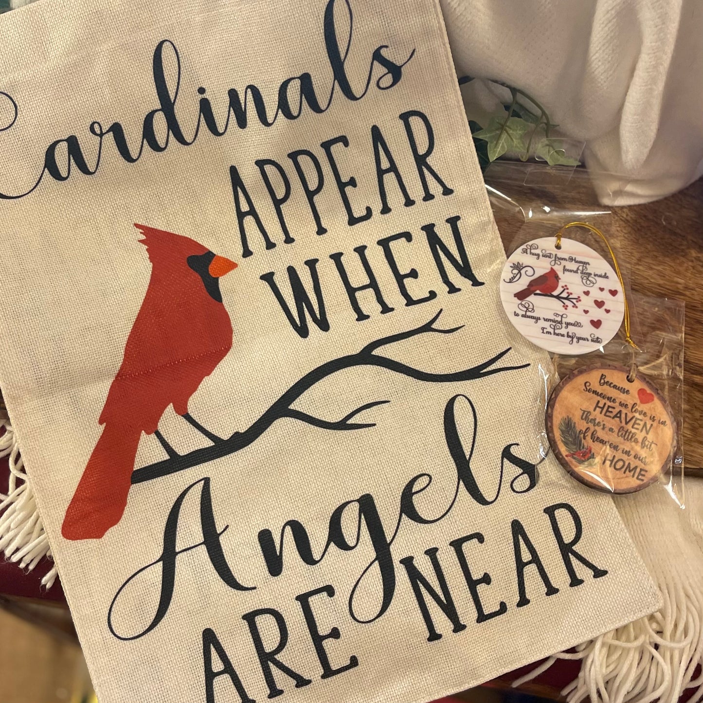 Red Cardinal Garden Flag or Ornament