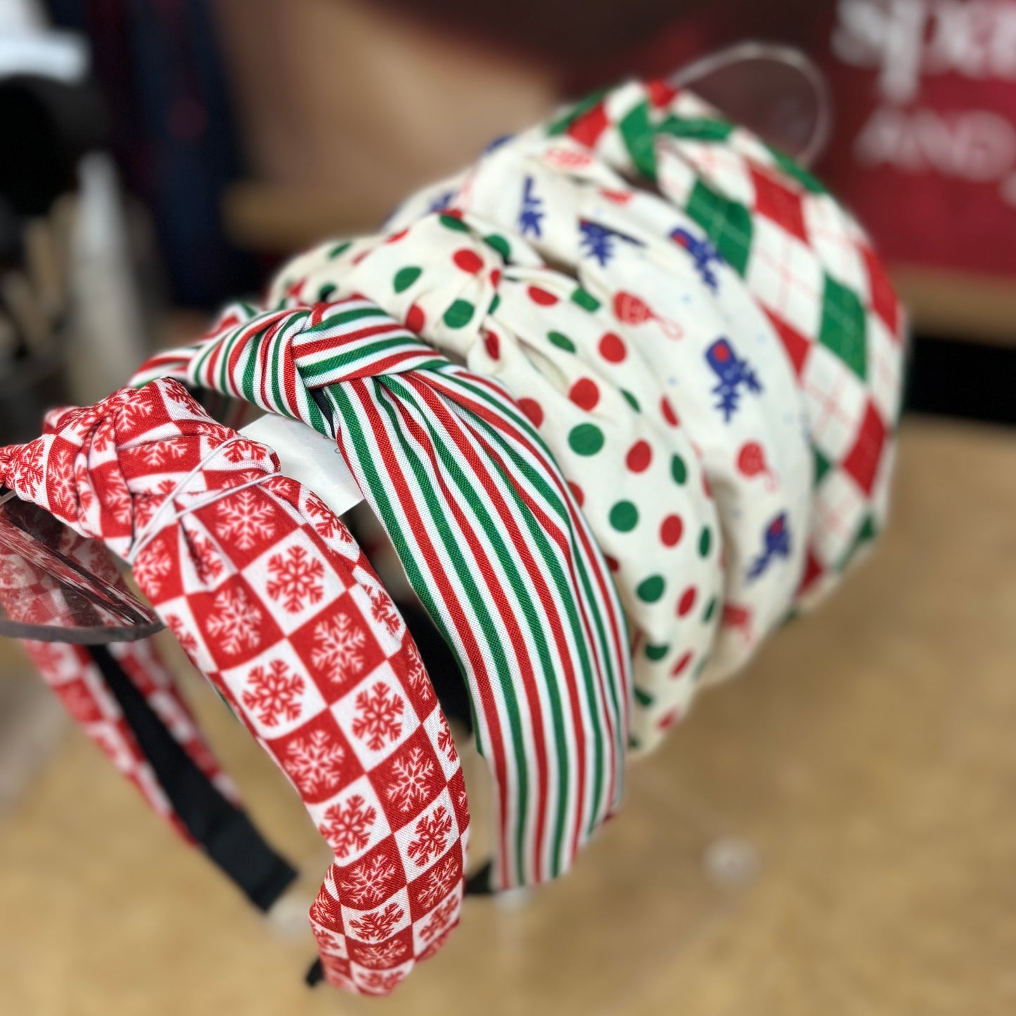 Christmas Top Knot Headband for all Ages