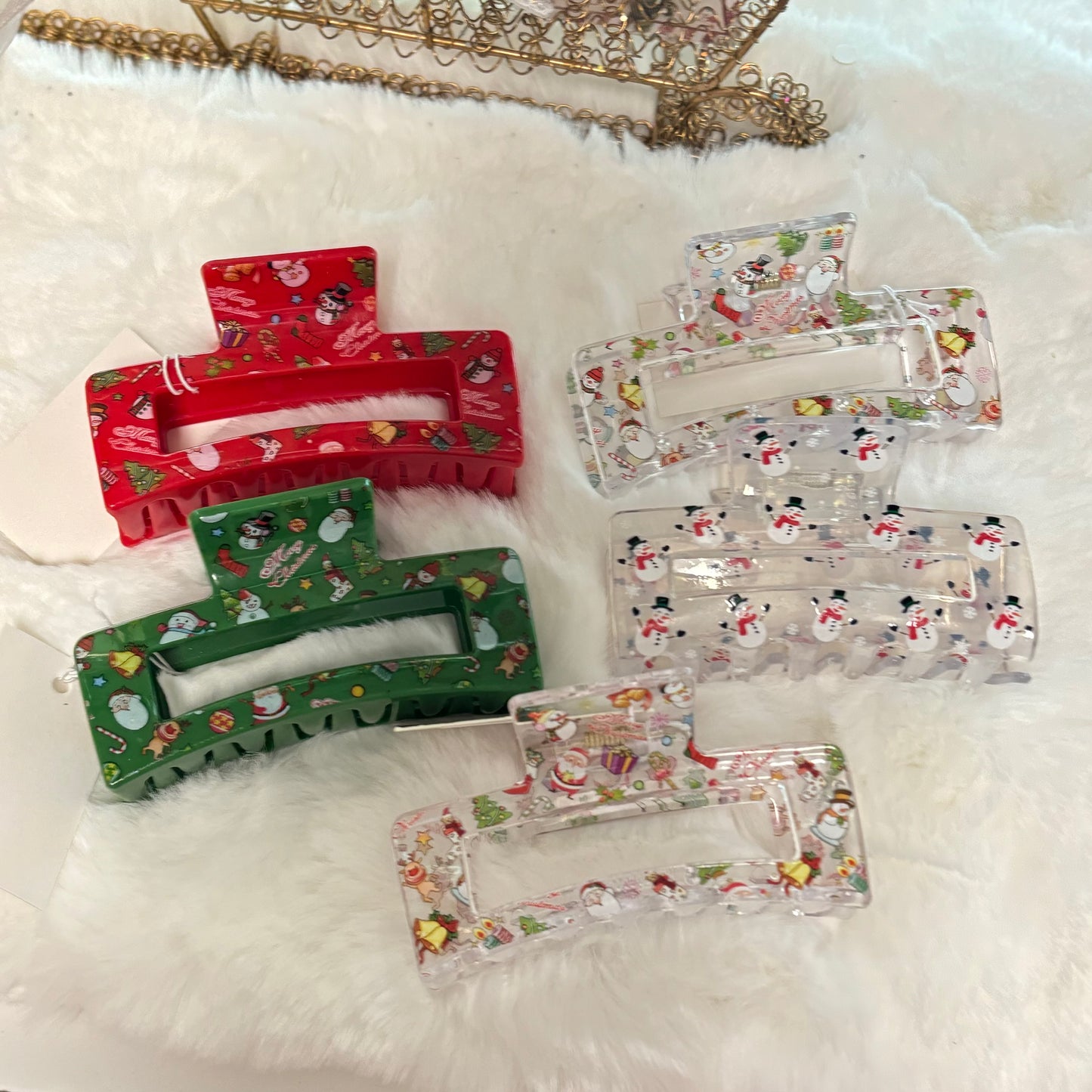 Christmas Hair Claw Clip