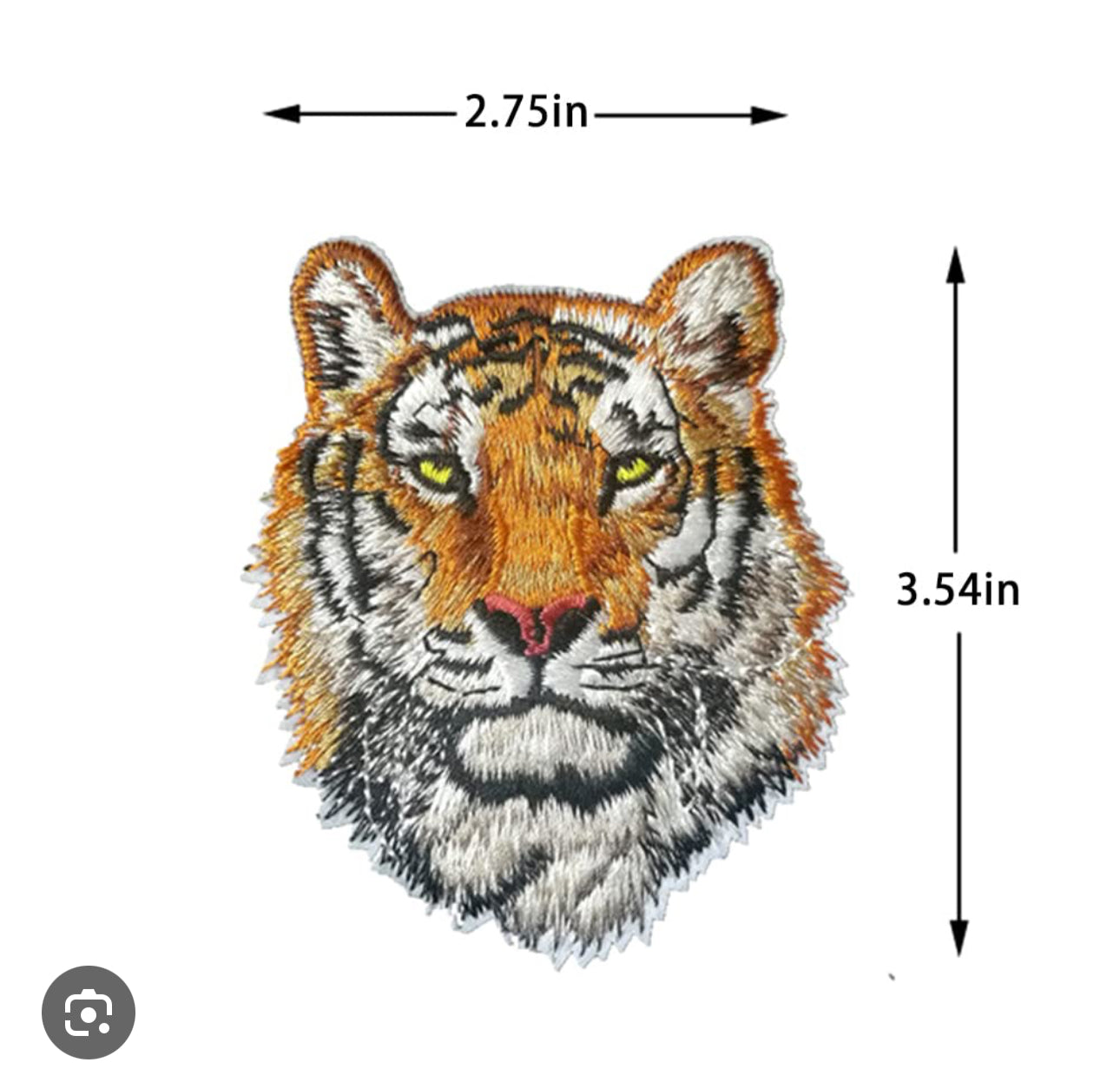 Embroidered Iron On Patch • Football • Tiger