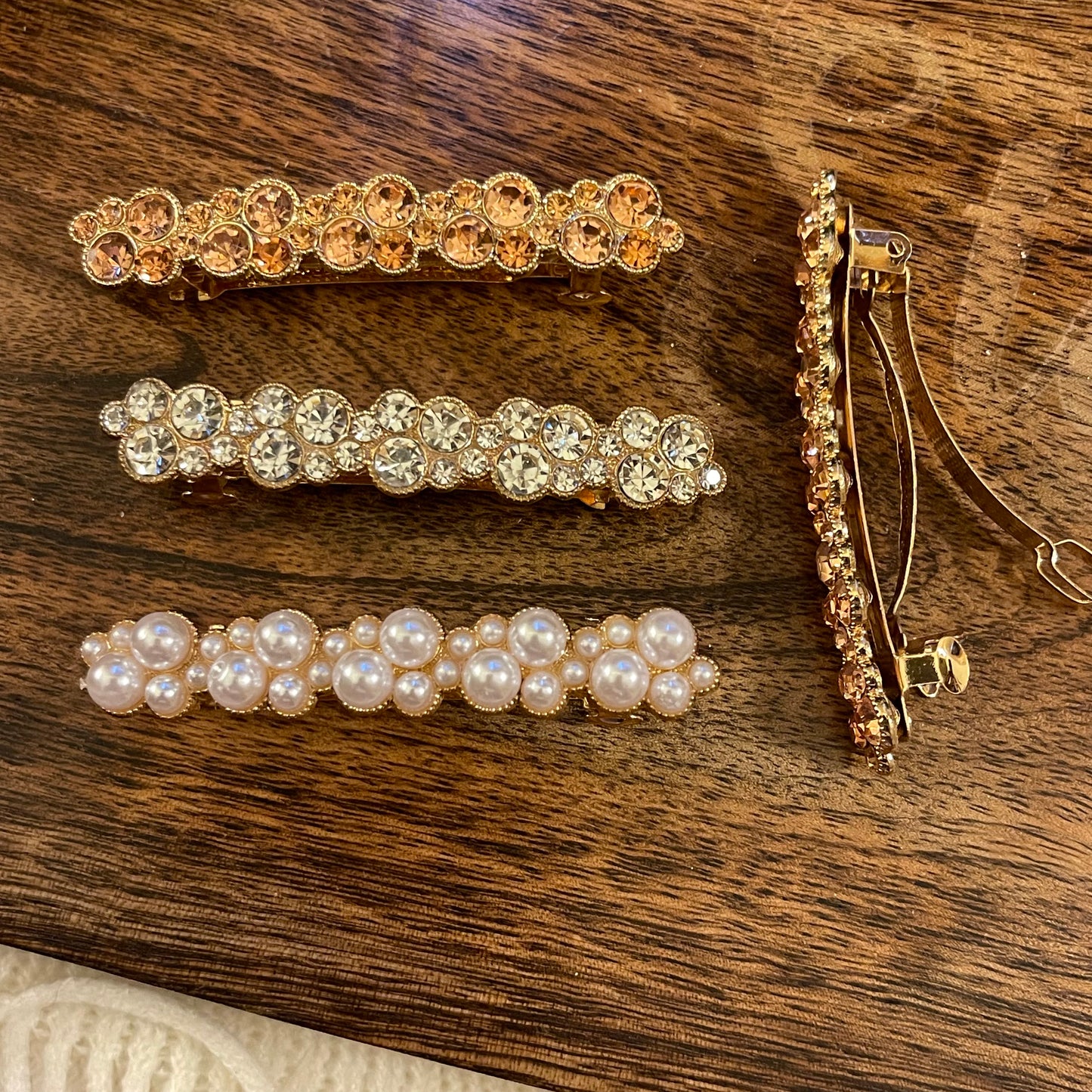 Beaded French Clip Barrette