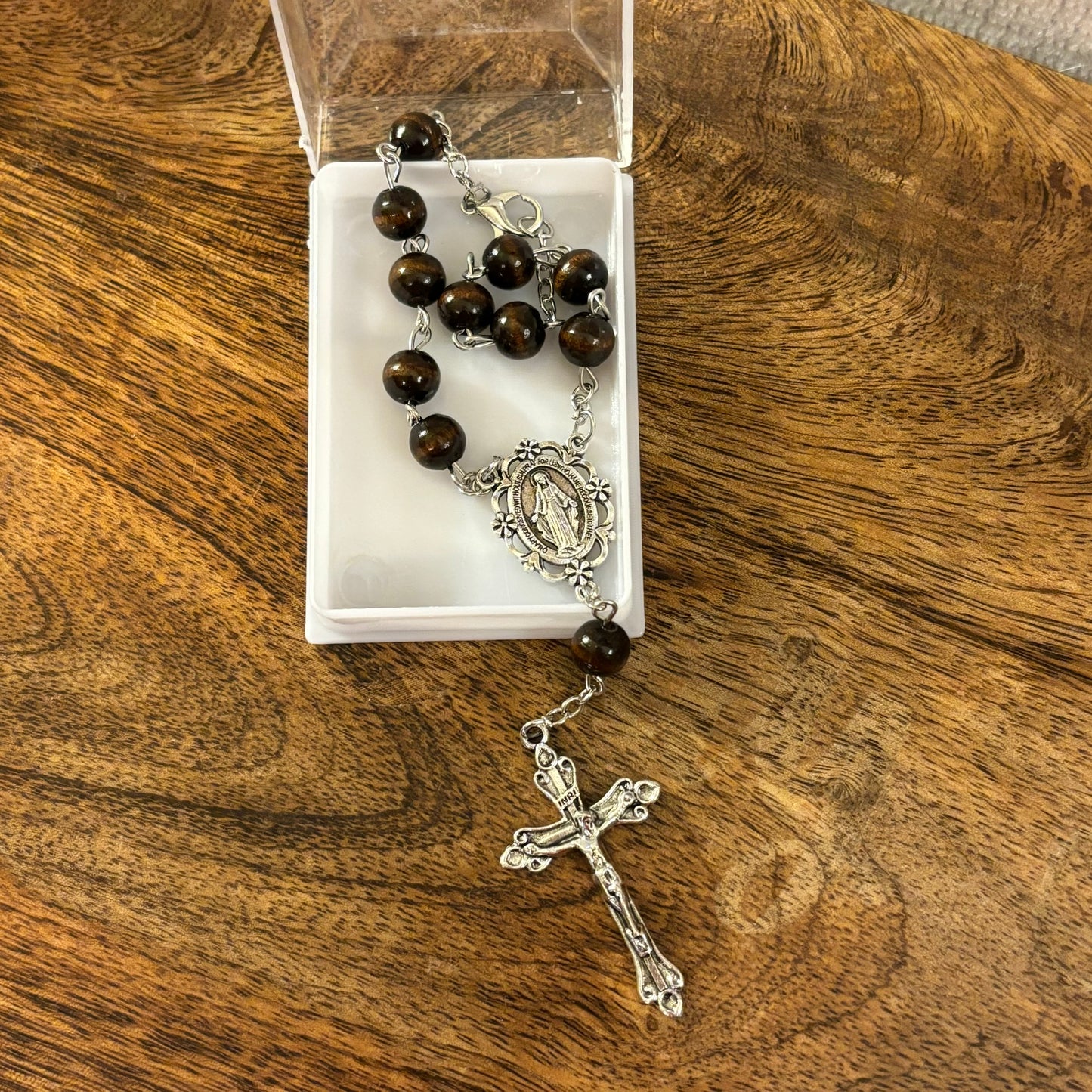 Auto Rearview Mirror Rosary